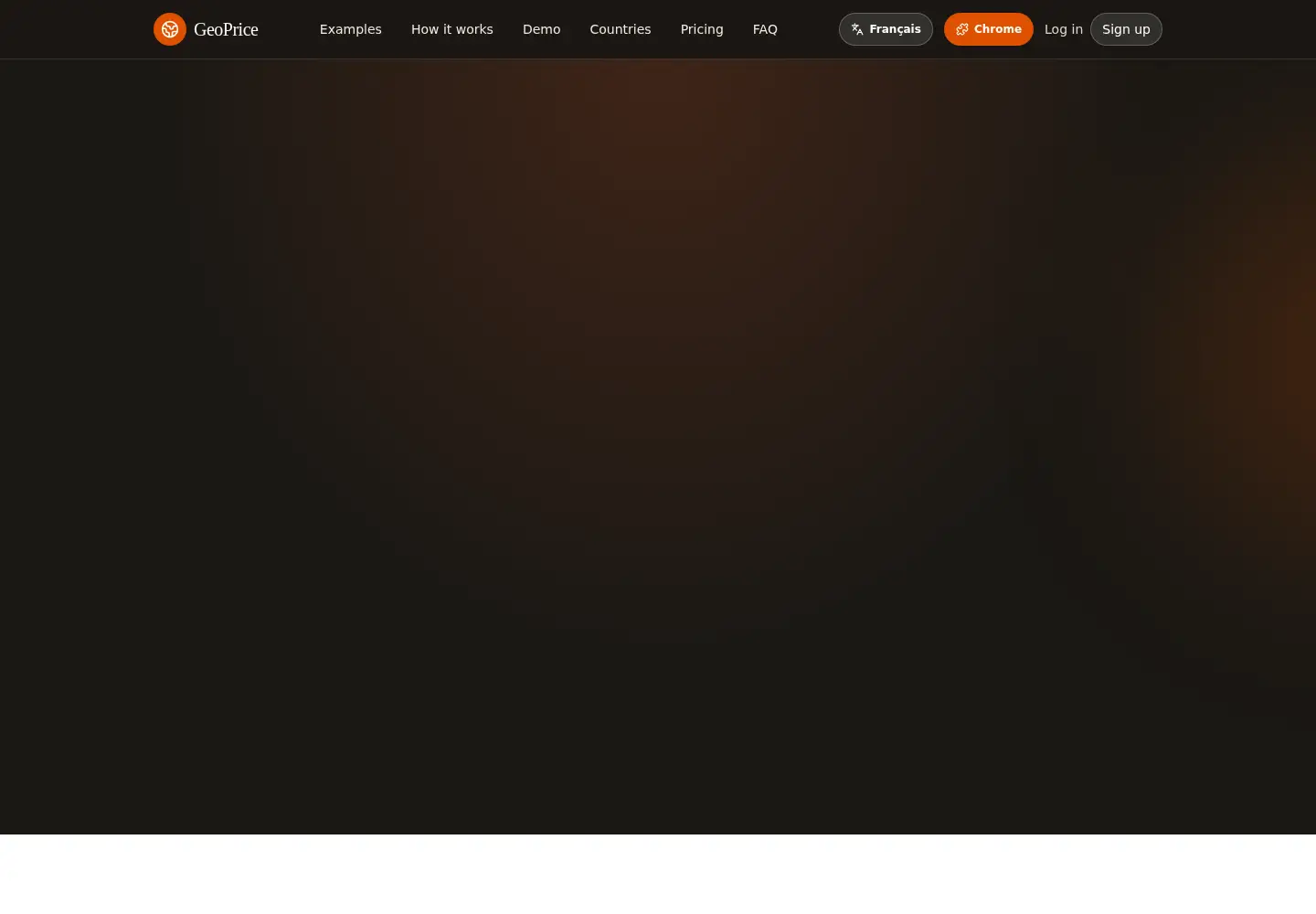 Screenshot of geoprice.fr