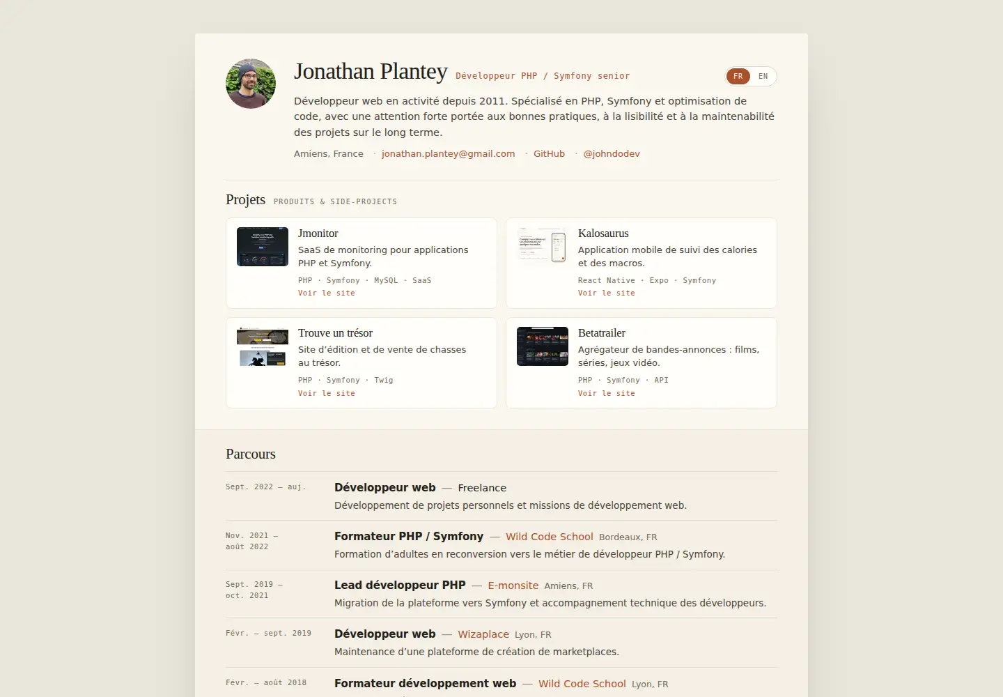 Screenshot of jonathan-plantey.fr