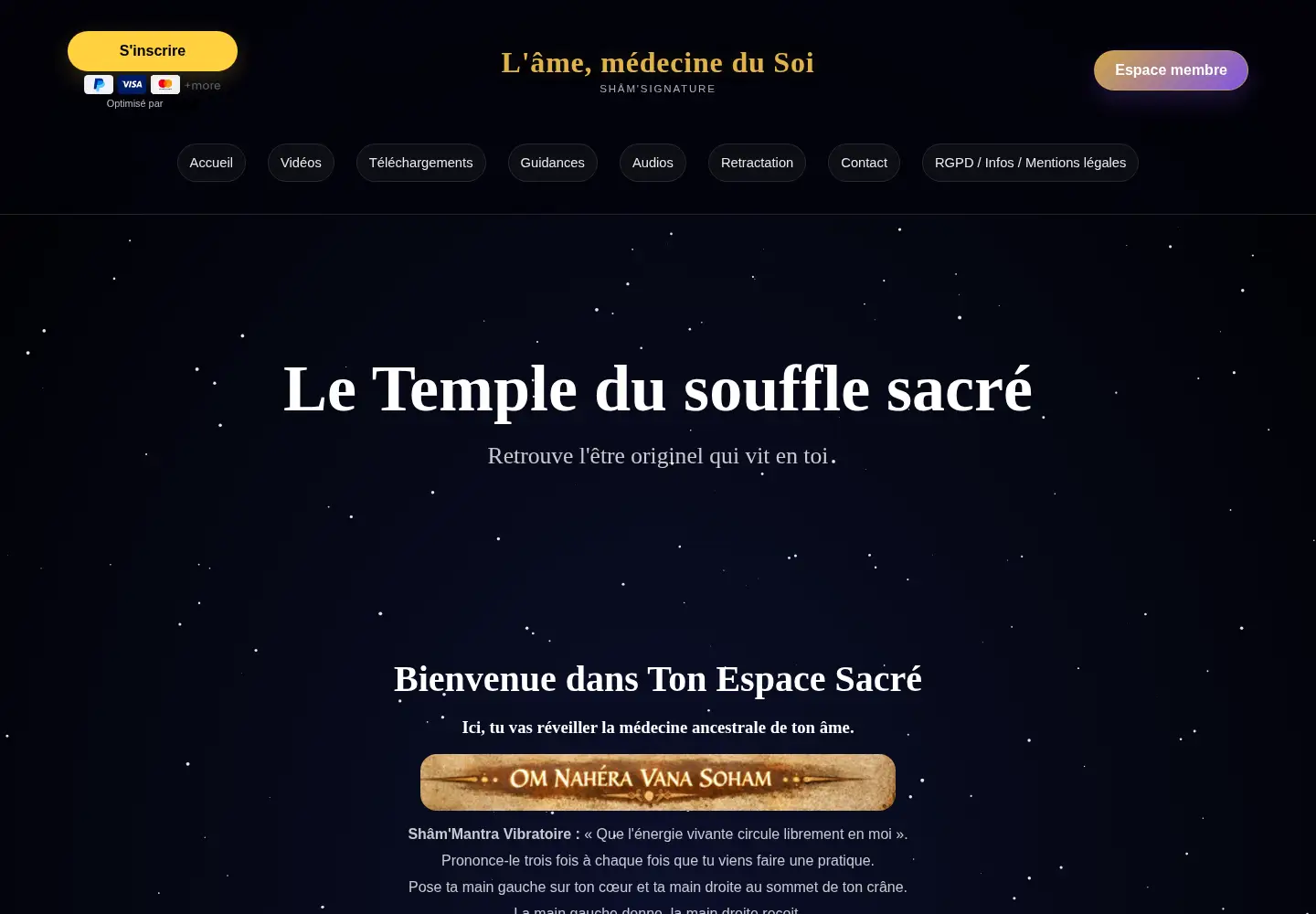 Screenshot of lamedecinedusoi.fr