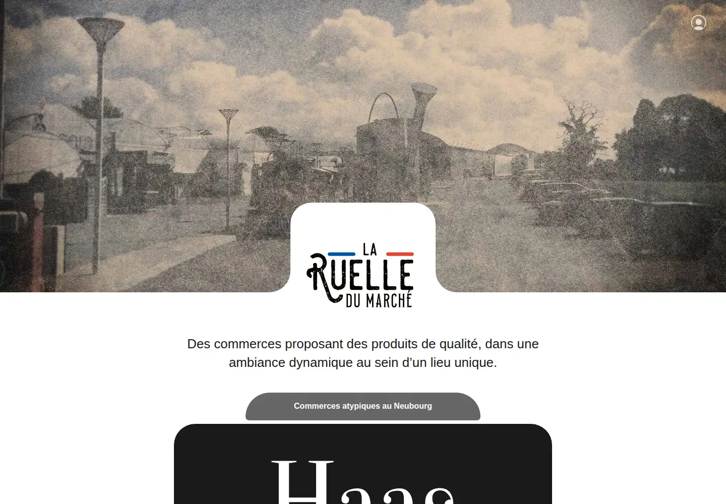 Captured homepage of laruelledumarche.fr in the current scan