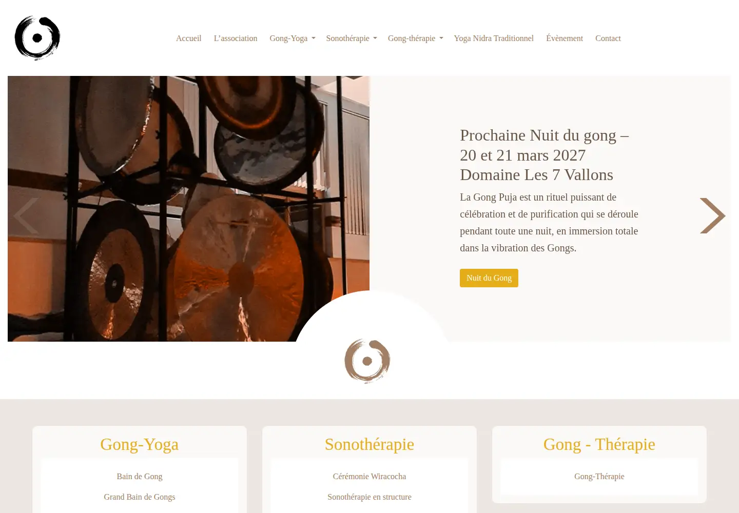 Screenshot of lechampdesgongs.fr