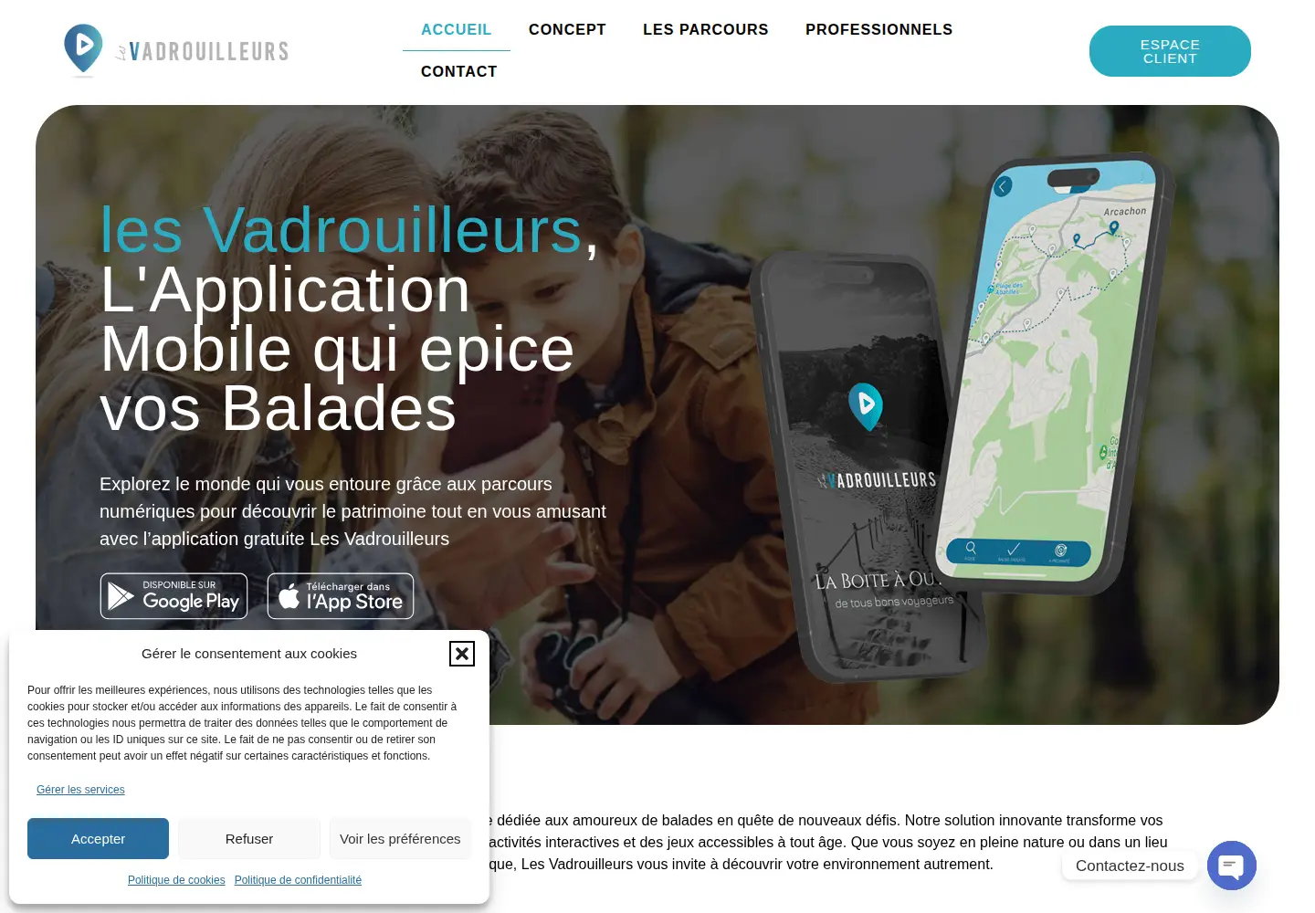 Screenshot of les-vadrouilleurs.fr