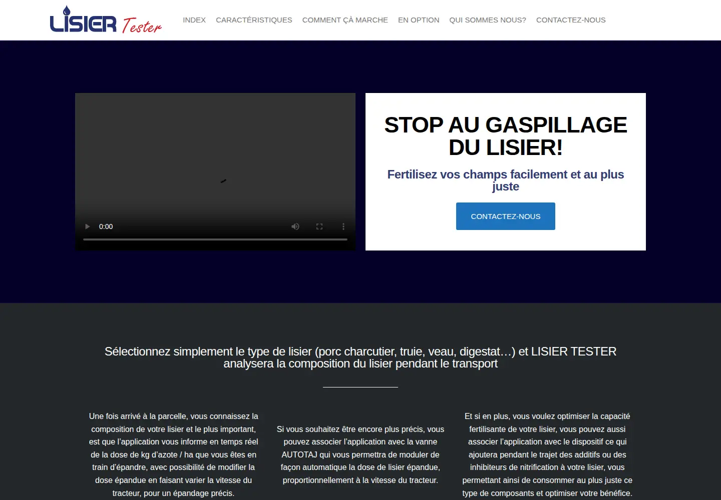 Captured homepage of lisiertester.fr in the current scan