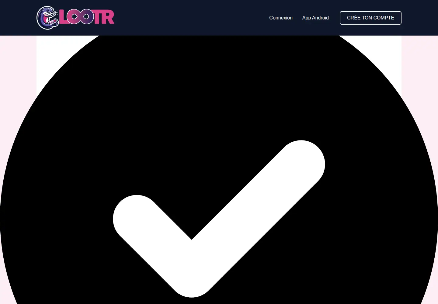 Screenshot of lootr.fr