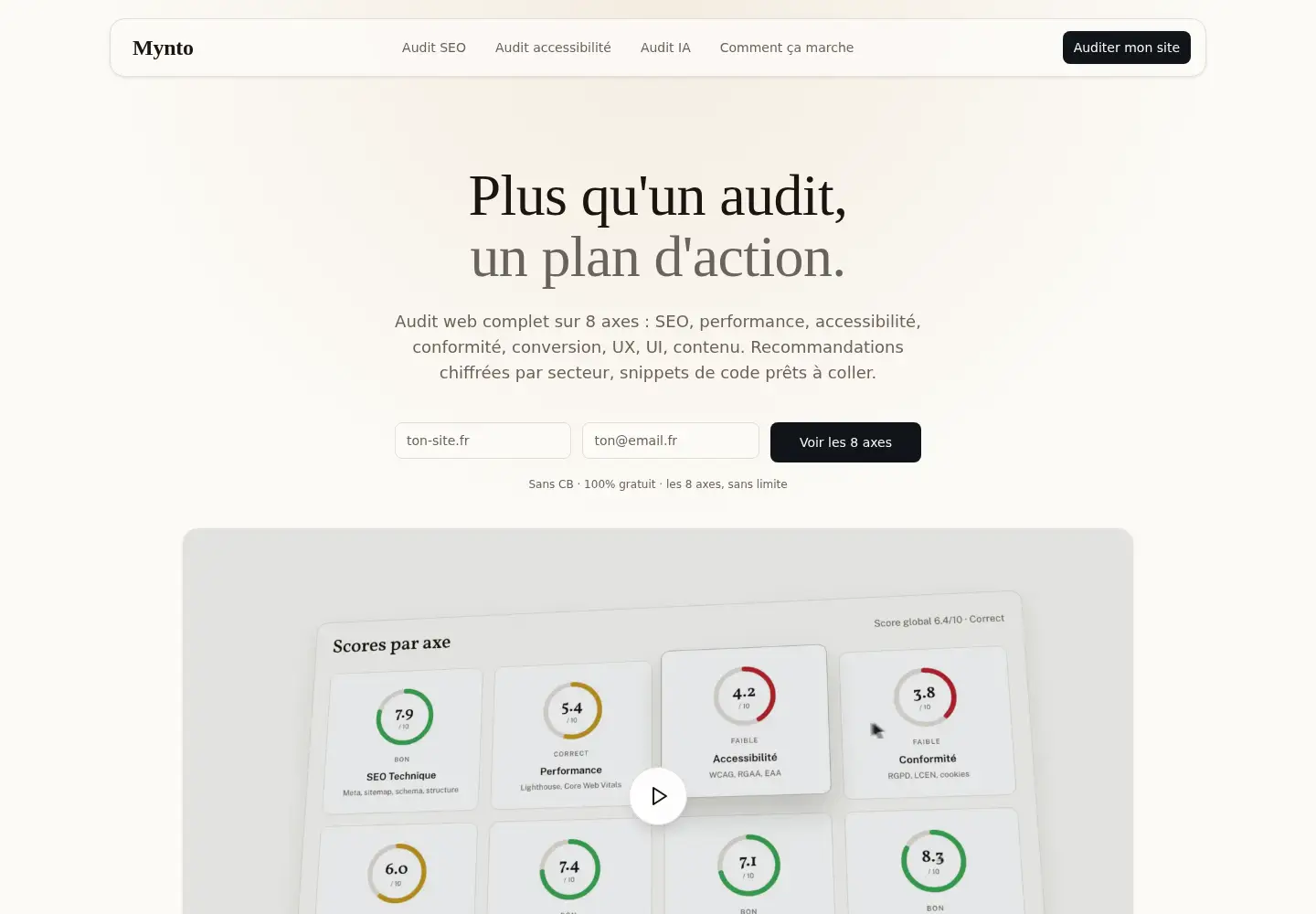 Screenshot of mynto.fr