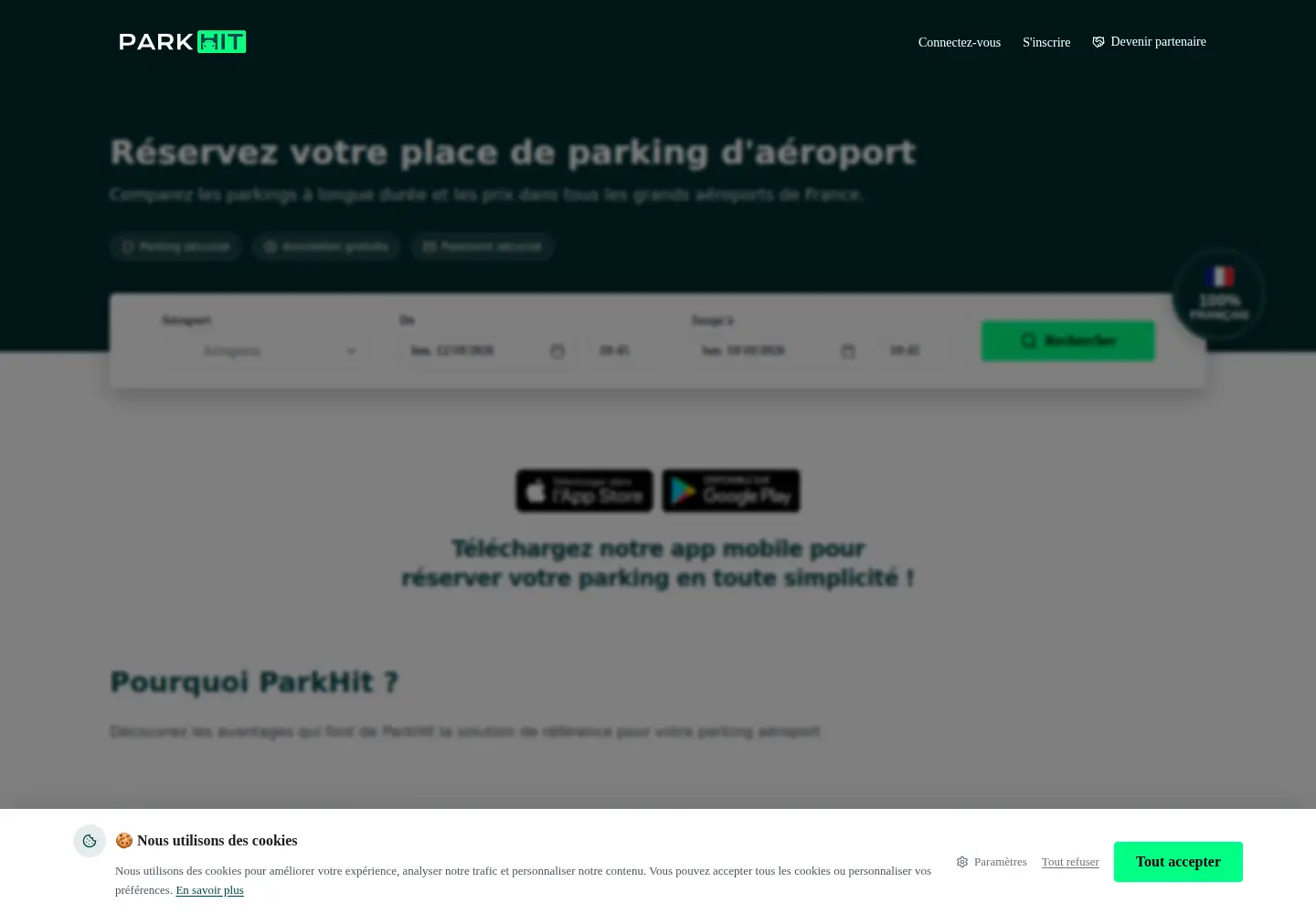 Screenshot of parkhit.fr