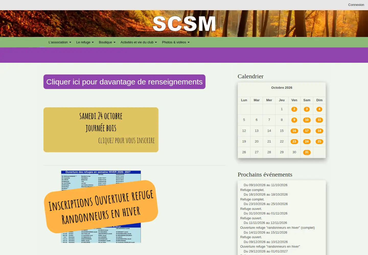 Screenshot of scsm-rossberg.fr