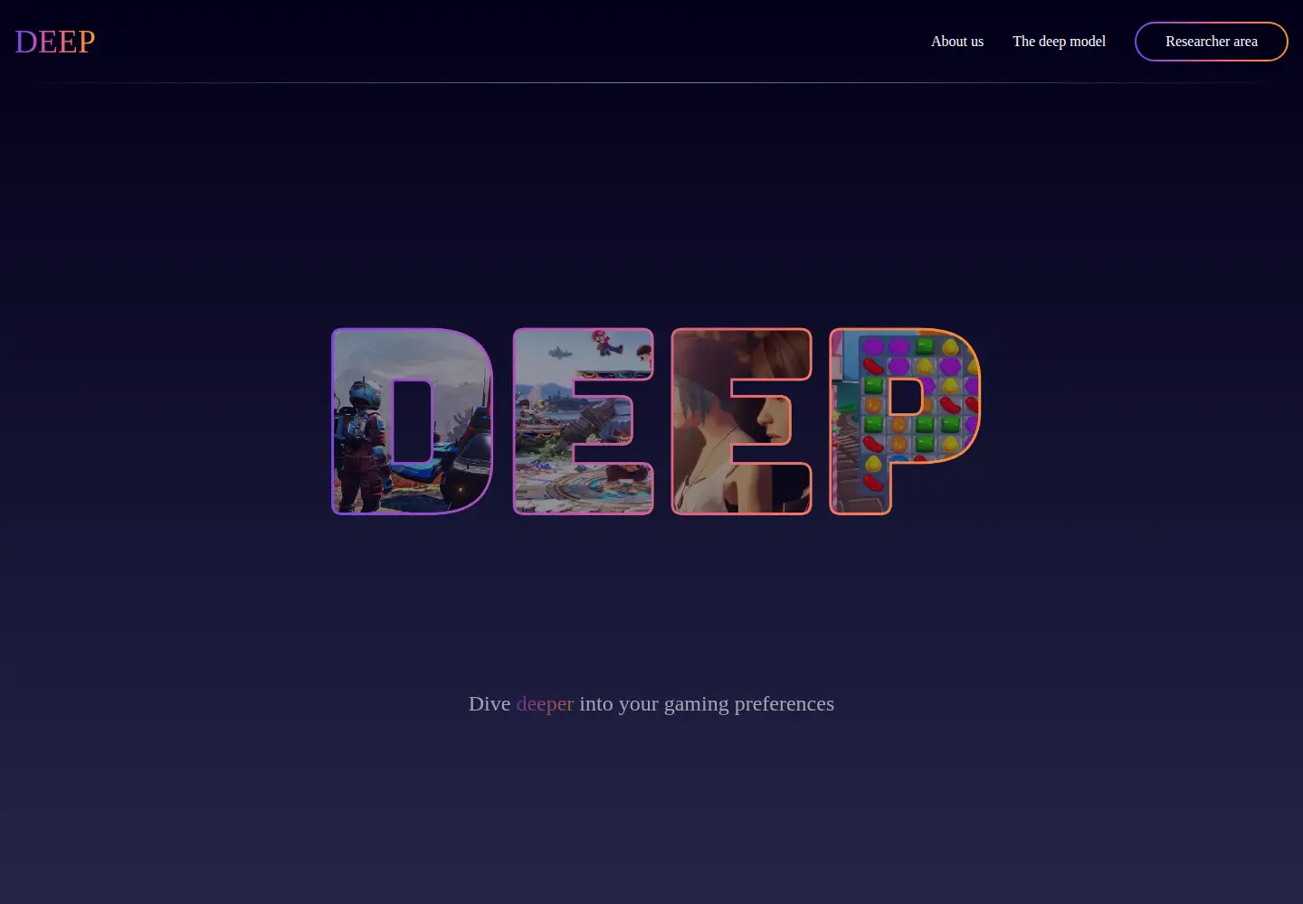 Screenshot of the-deepmodel.fr