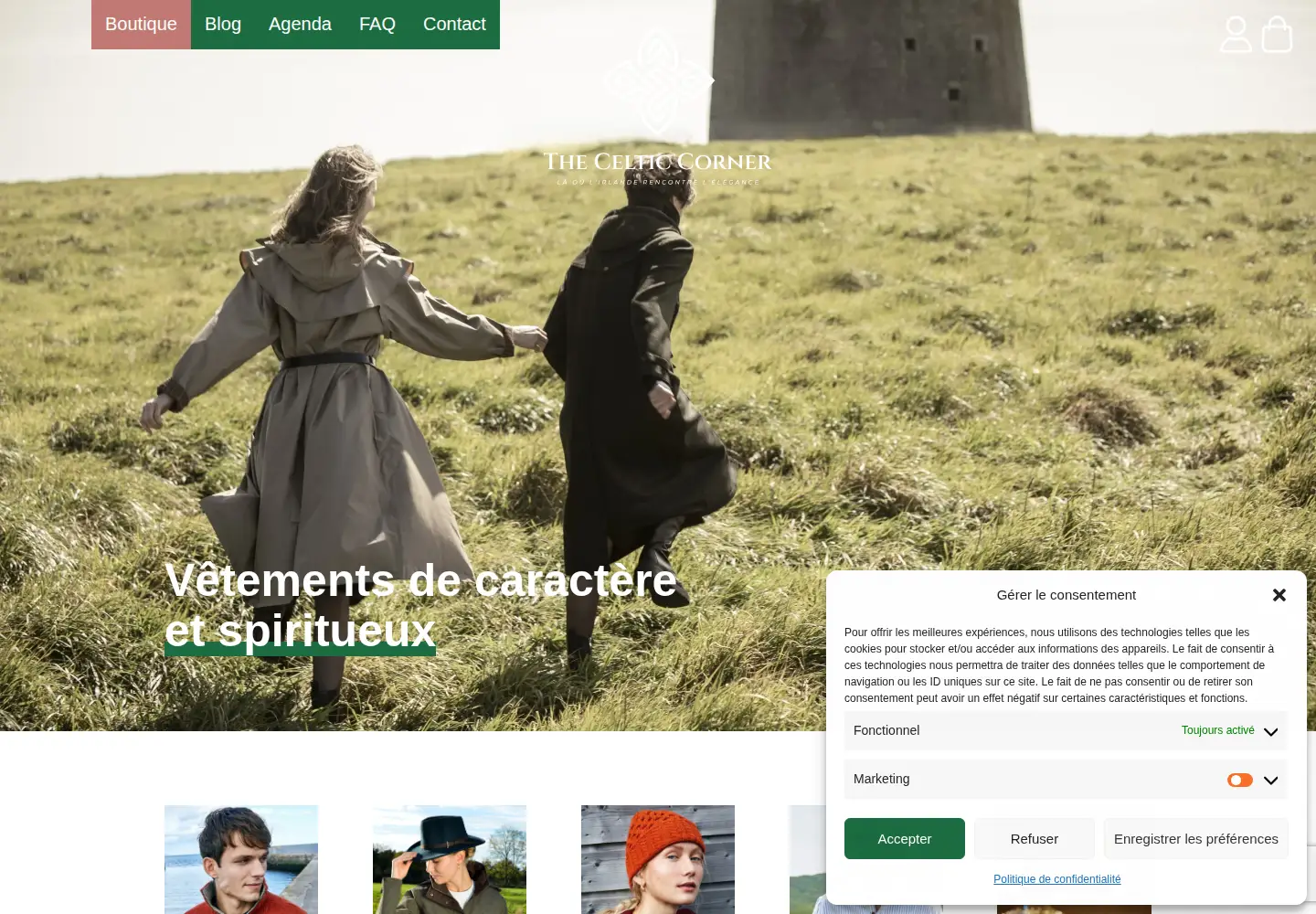 Screenshot of thecelticcorner.fr