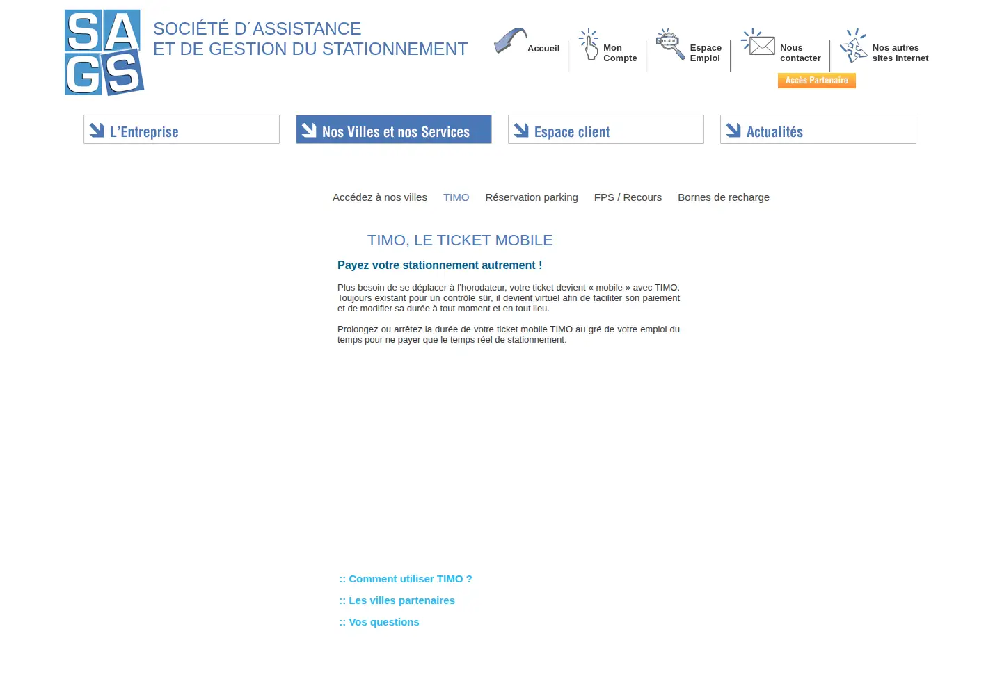 Captured homepage of timo-tm.fr in the current scan