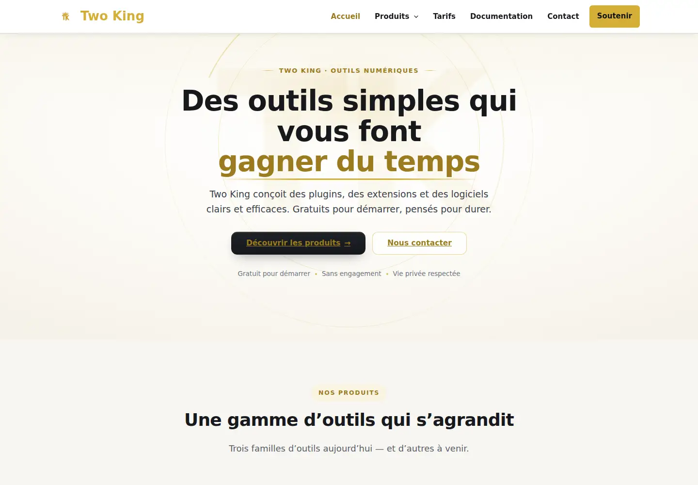 Screenshot of twoking.fr