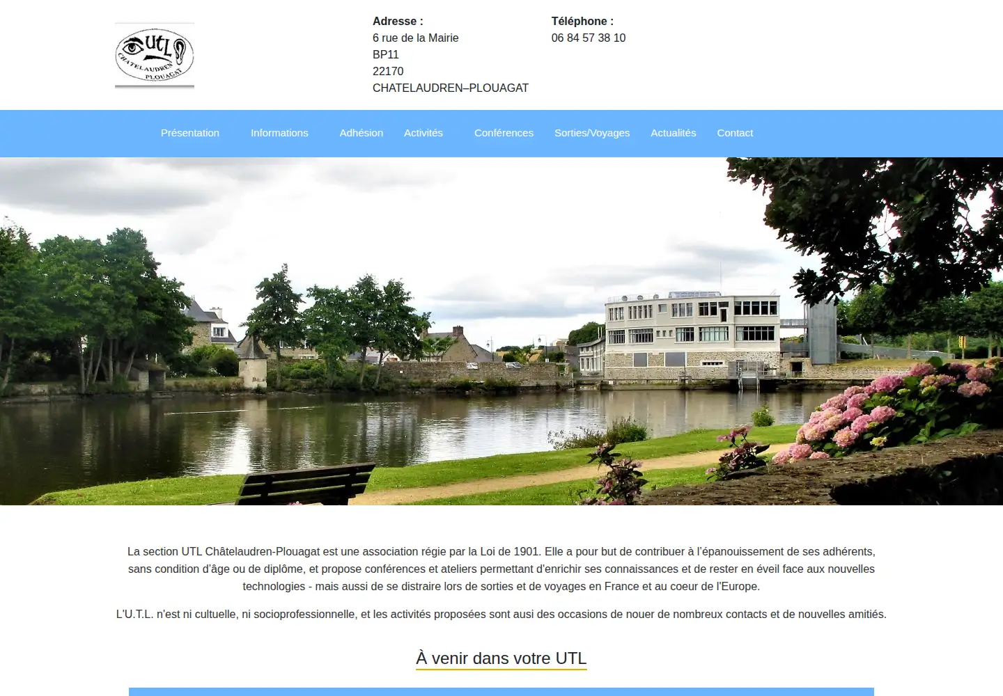 Screenshot of utlchatelaudren.fr