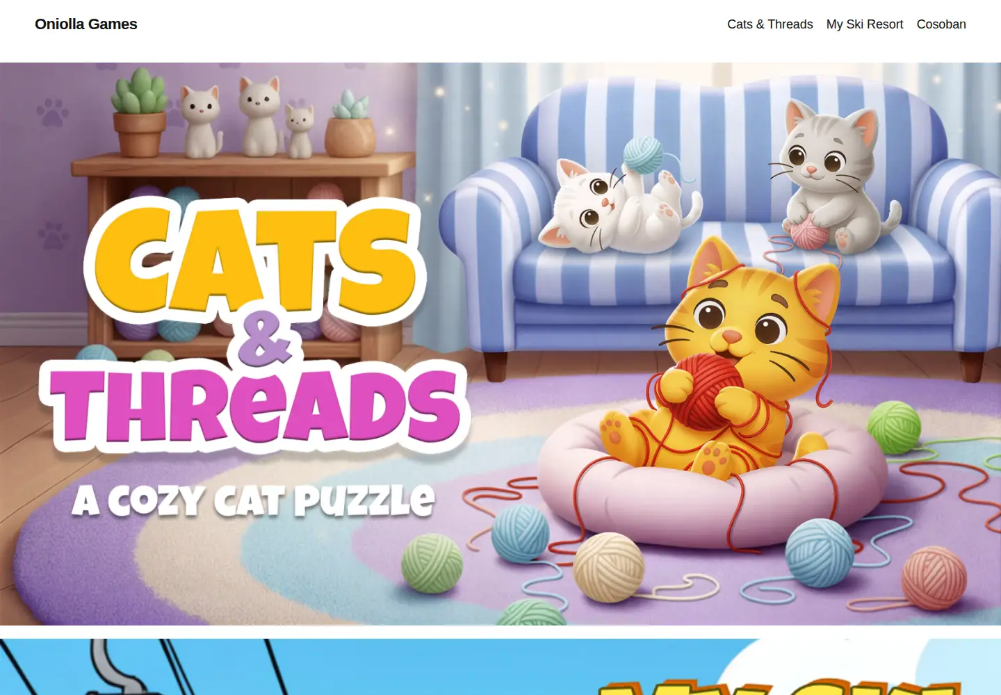 Captured homepage of oniolla.games in the current scan