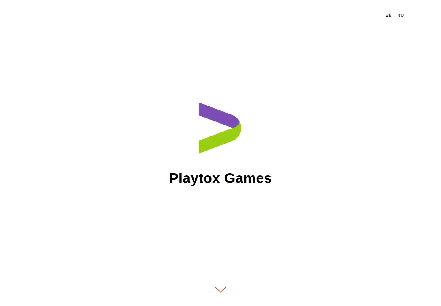 Captured homepage of playtox.games in the current scan