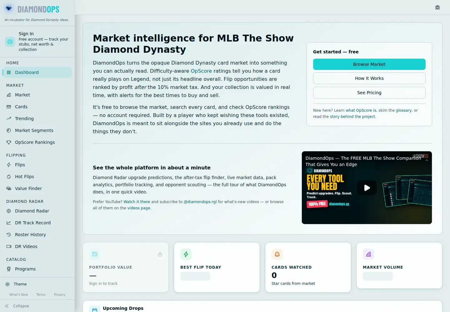 Screenshot of diamondops.gg