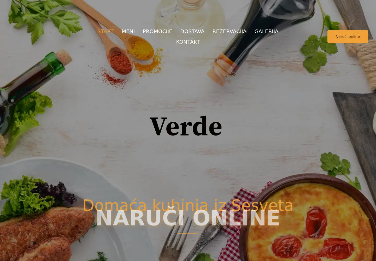 Screenshot of restoranverde.com.hr