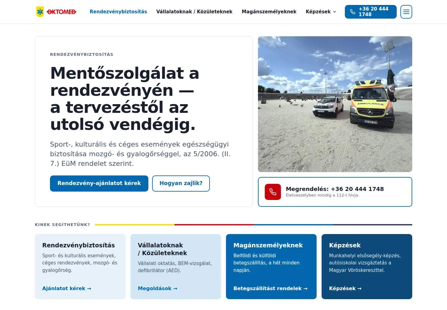 Screenshot of oktomed.hu