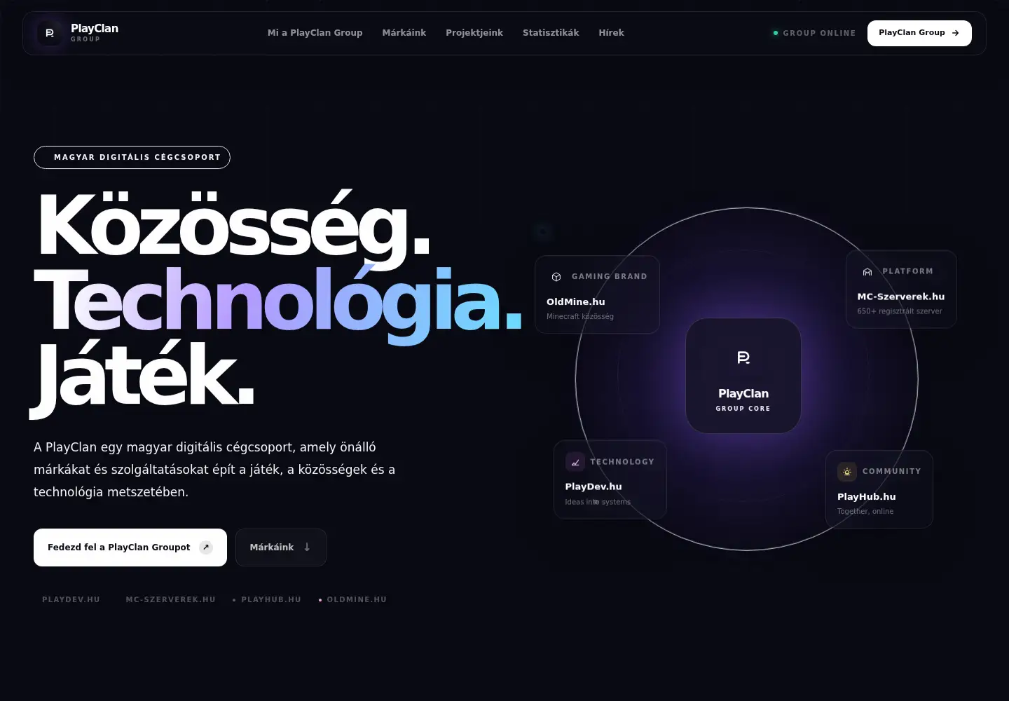 Screenshot of playclan.hu