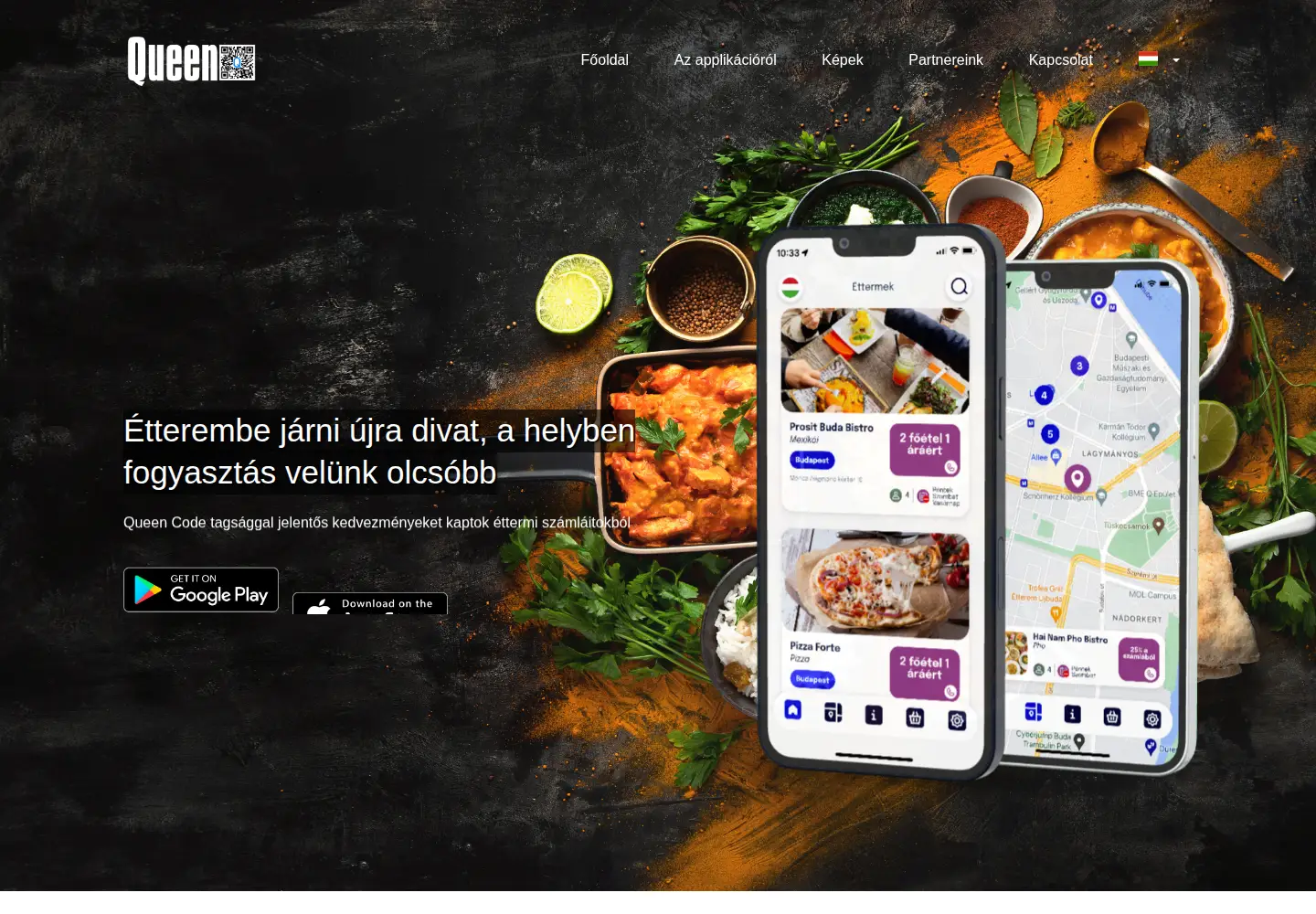 Screenshot of queencode.hu