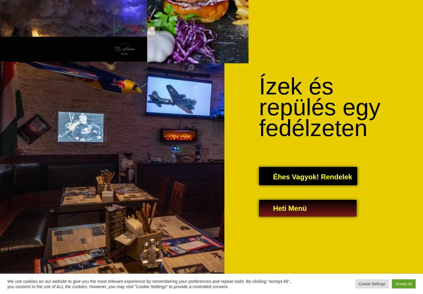 Screenshot of rforcebistro.hu