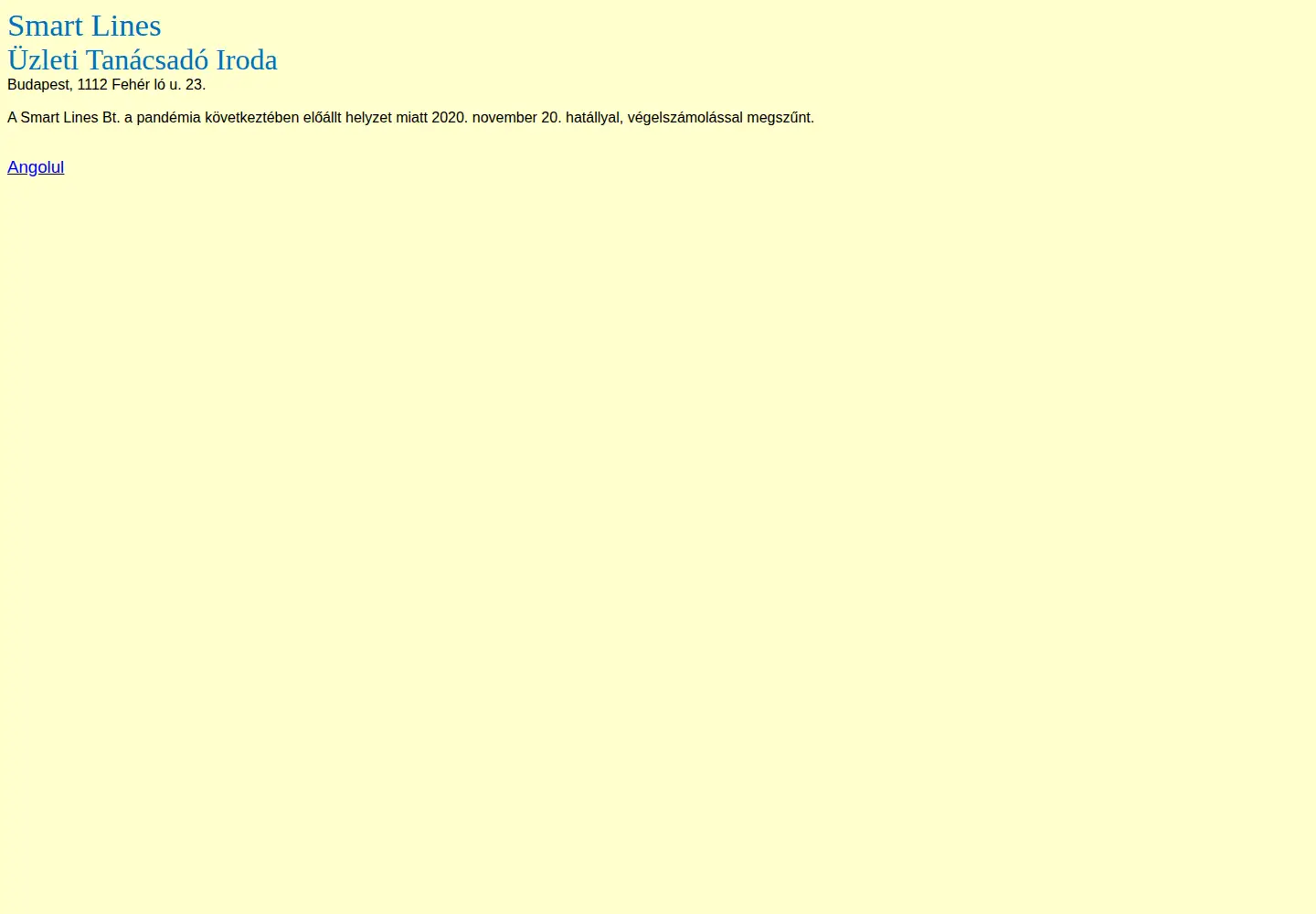 Screenshot of smartlines.hu