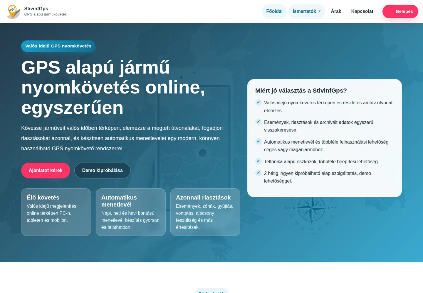 Screenshot of stivinfgps.hu