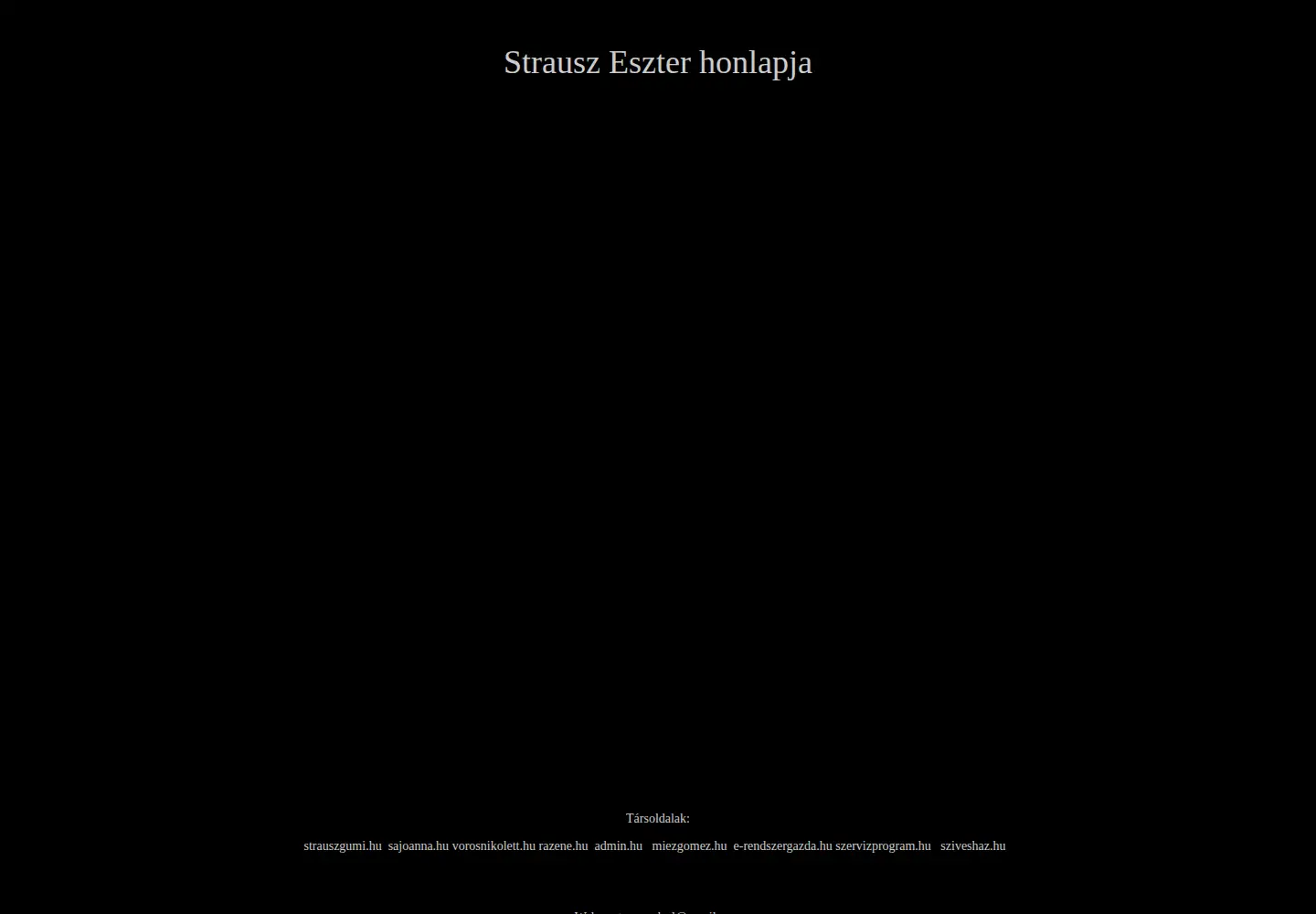Screenshot of strauszeszter.hu