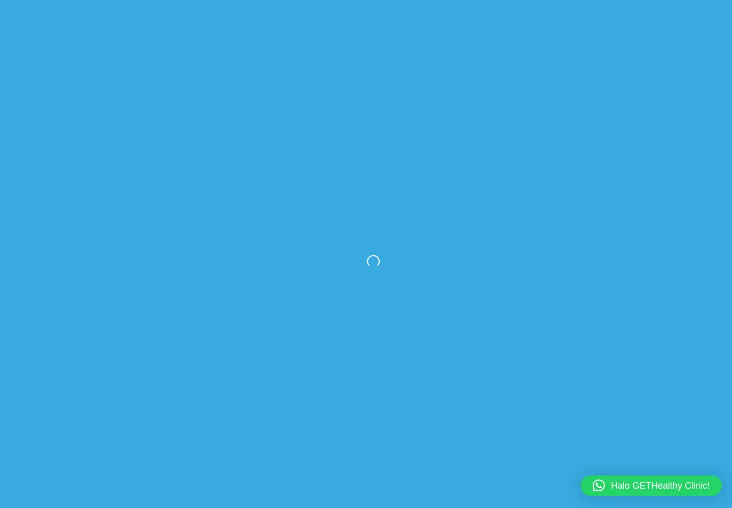 Screenshot of gethealthyclinic.co.id