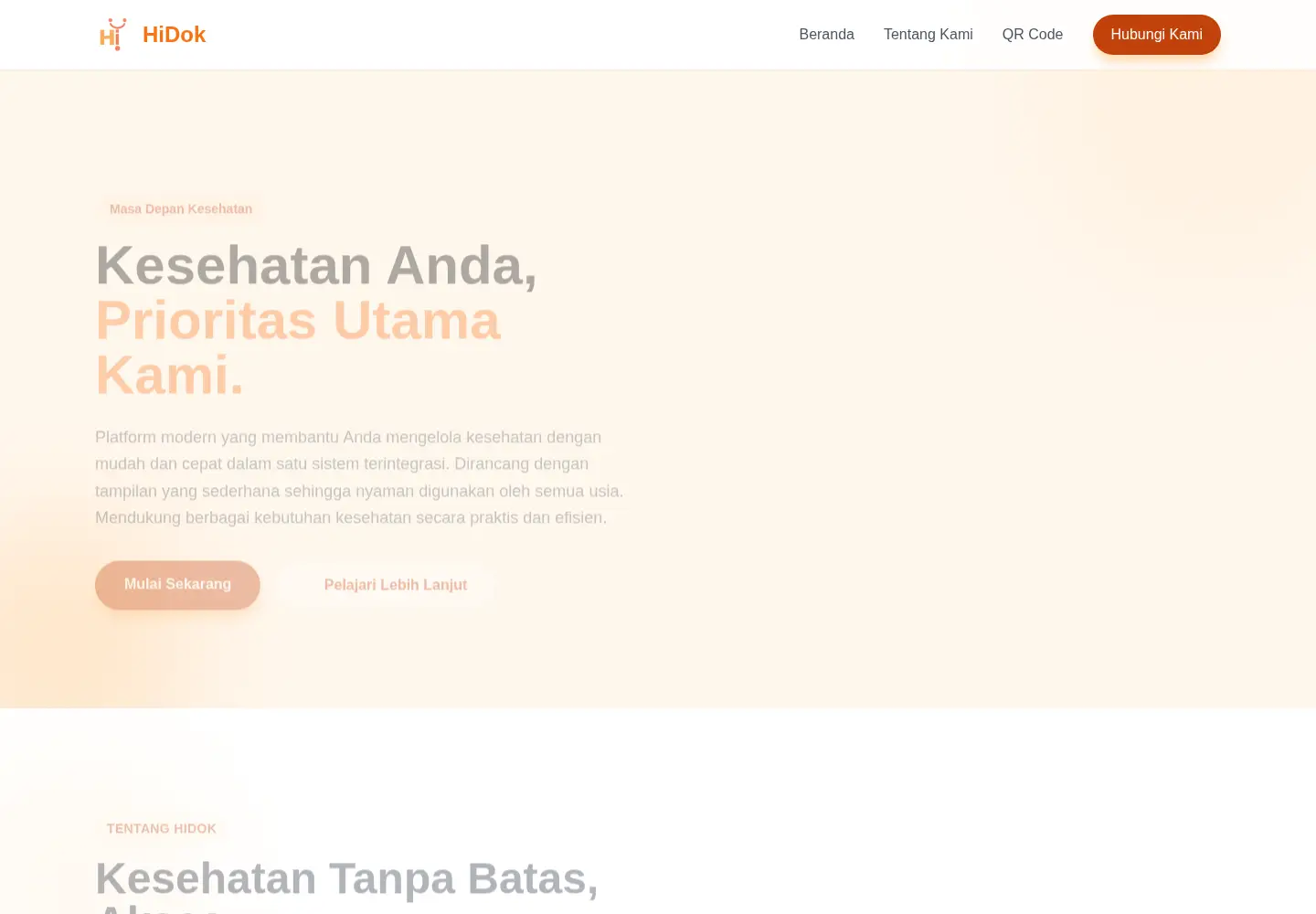 Screenshot of hidok.co.id