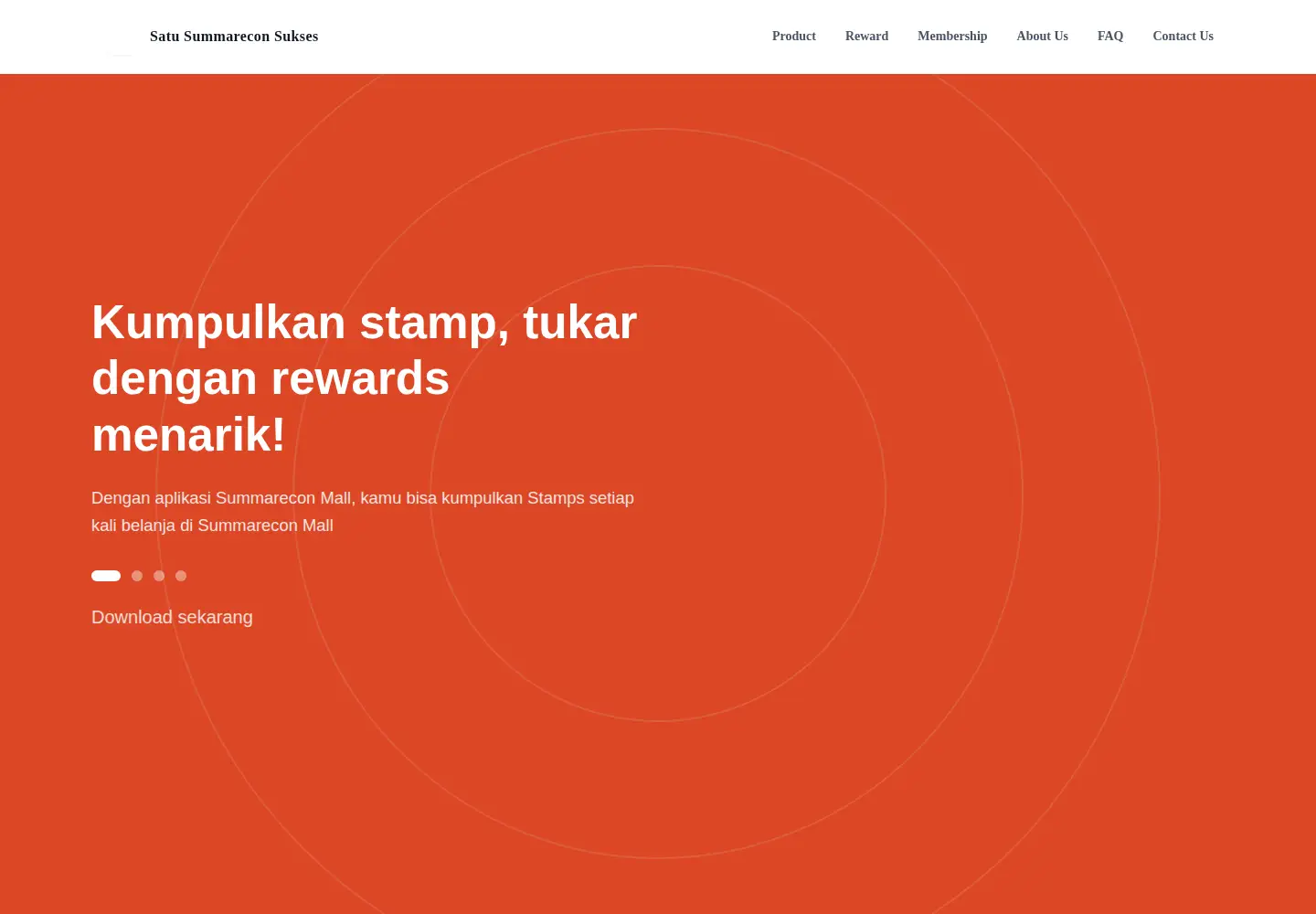 Captured homepage of satusummarecon.co.id in the current scan