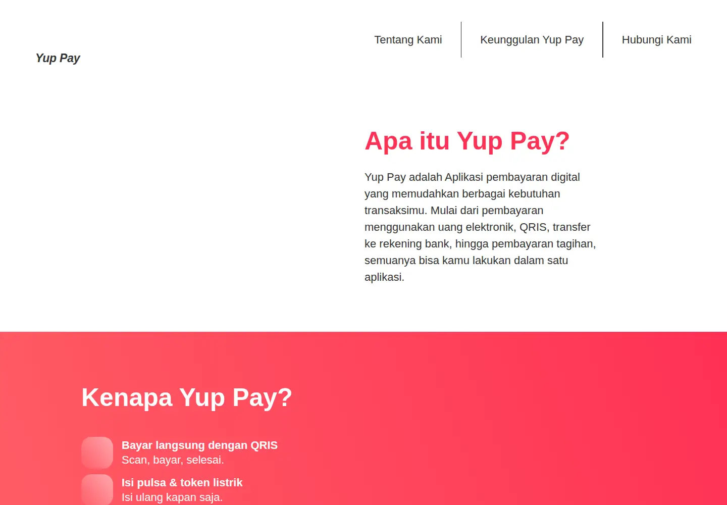 Captured homepage of yoopay.co.id in the current scan