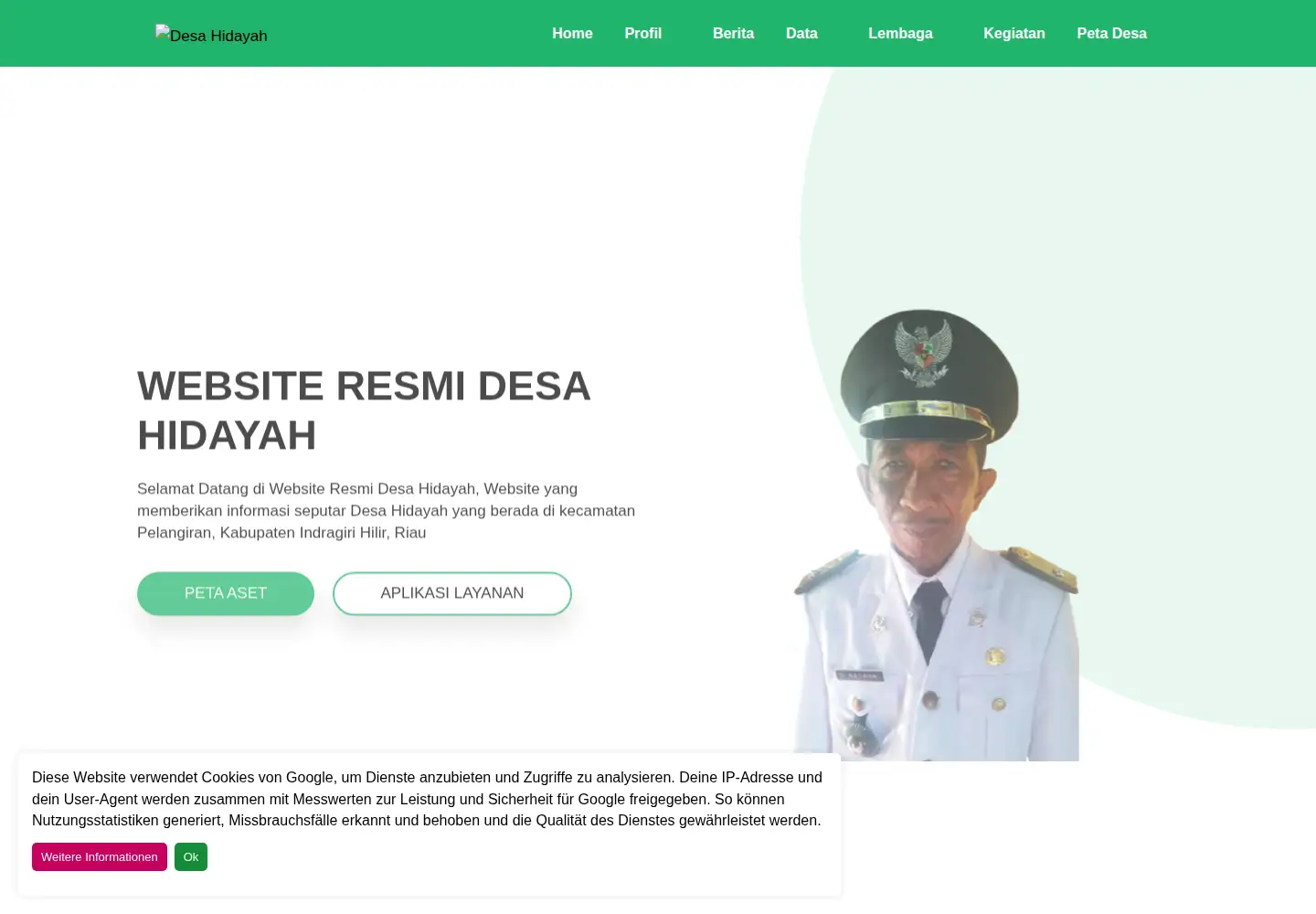 Screenshot of hidayah.desa.id