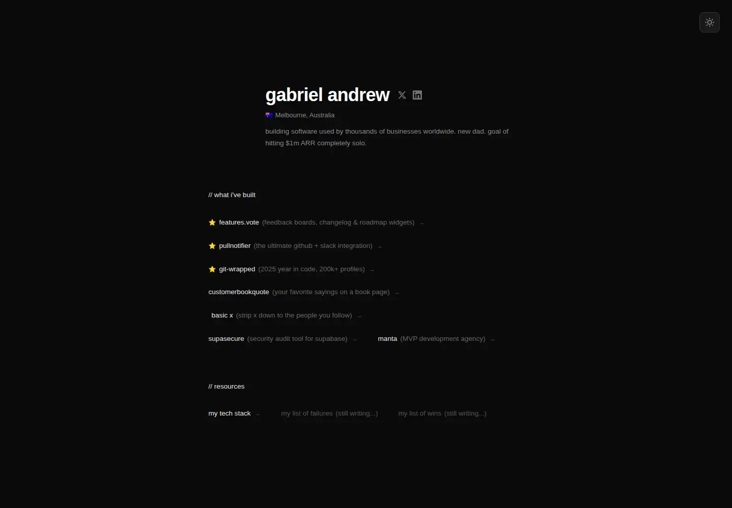 Screenshot of gabriel.id