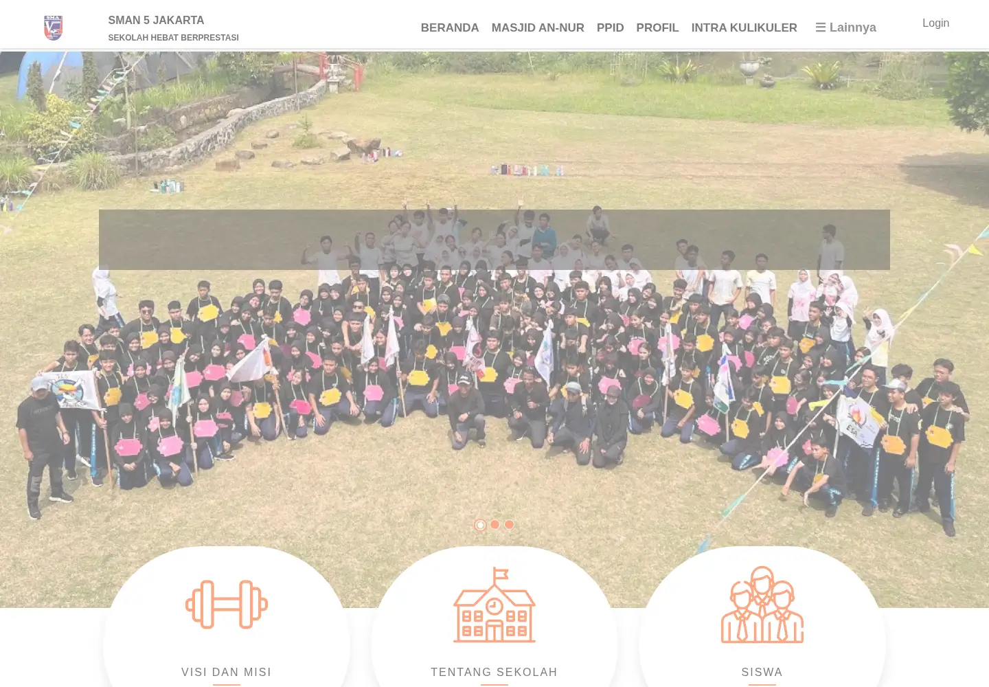 Screenshot of sman5jakarta.sch.id