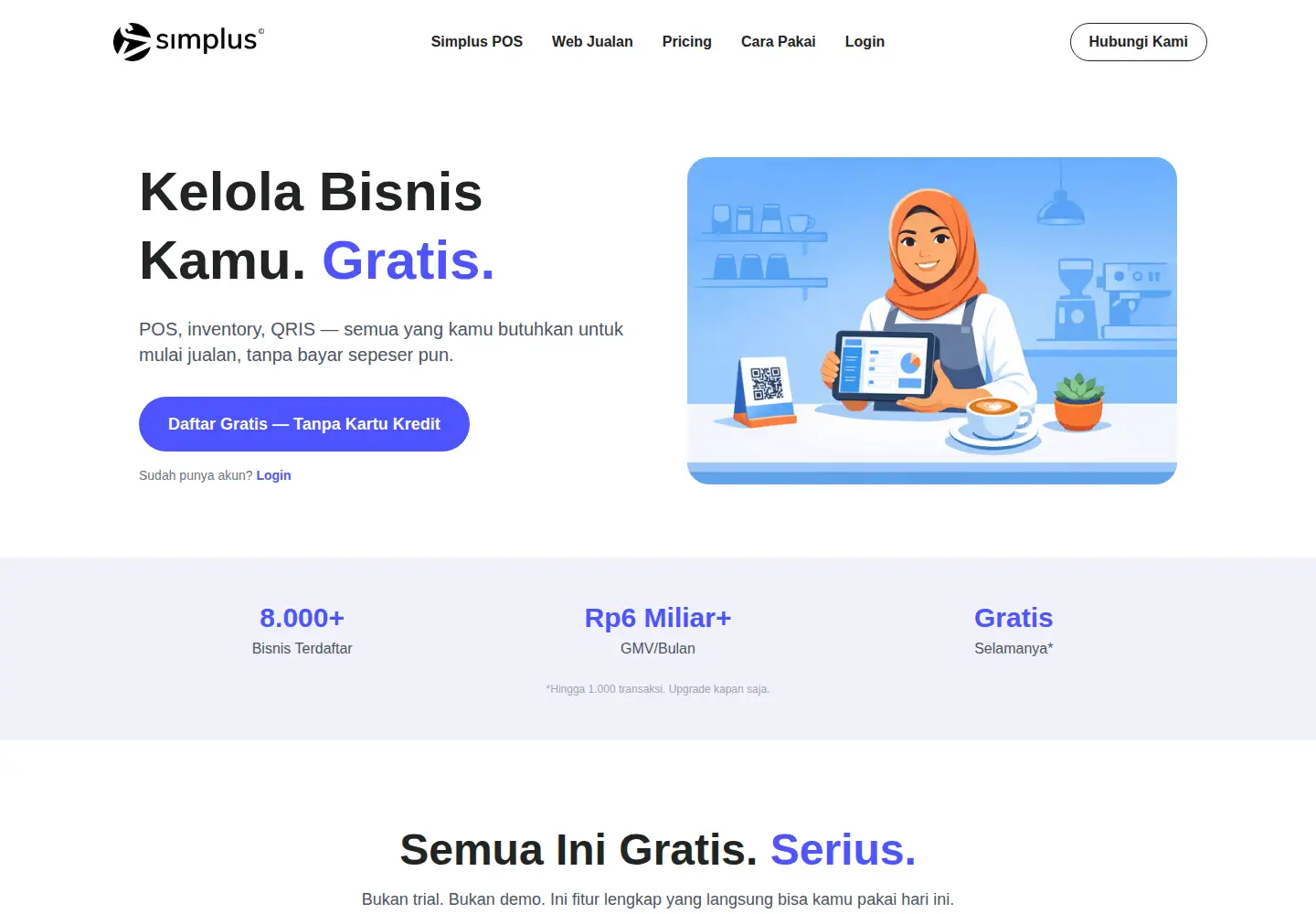 Screenshot of simplus.id