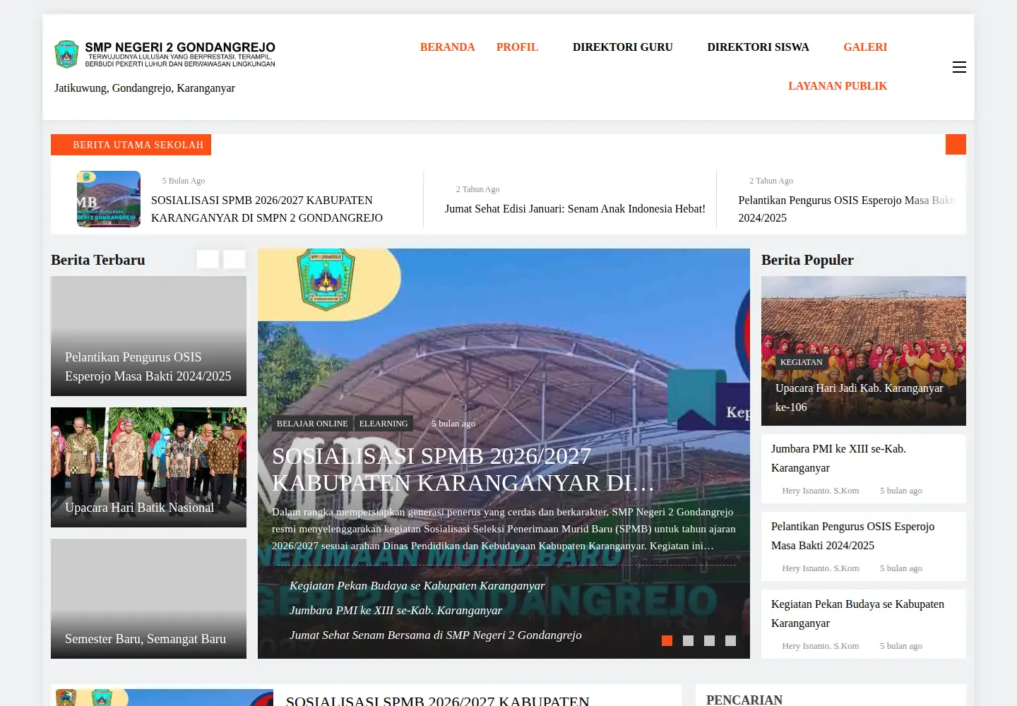 Screenshot of smpn2gondangrejo.id