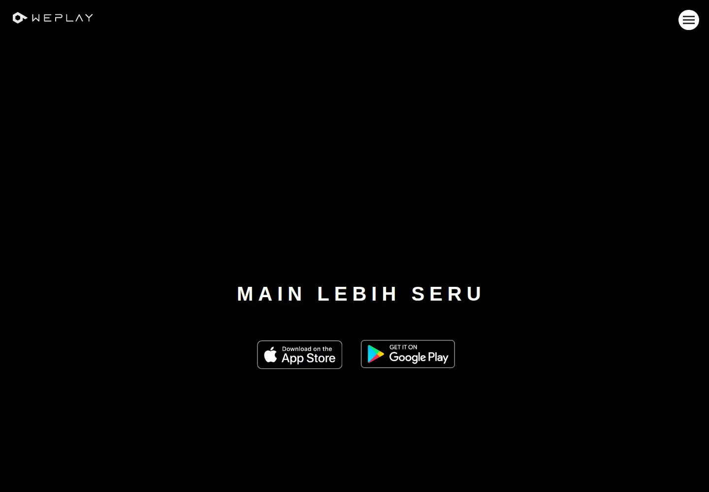 Captured homepage of weplay.id in the current scan