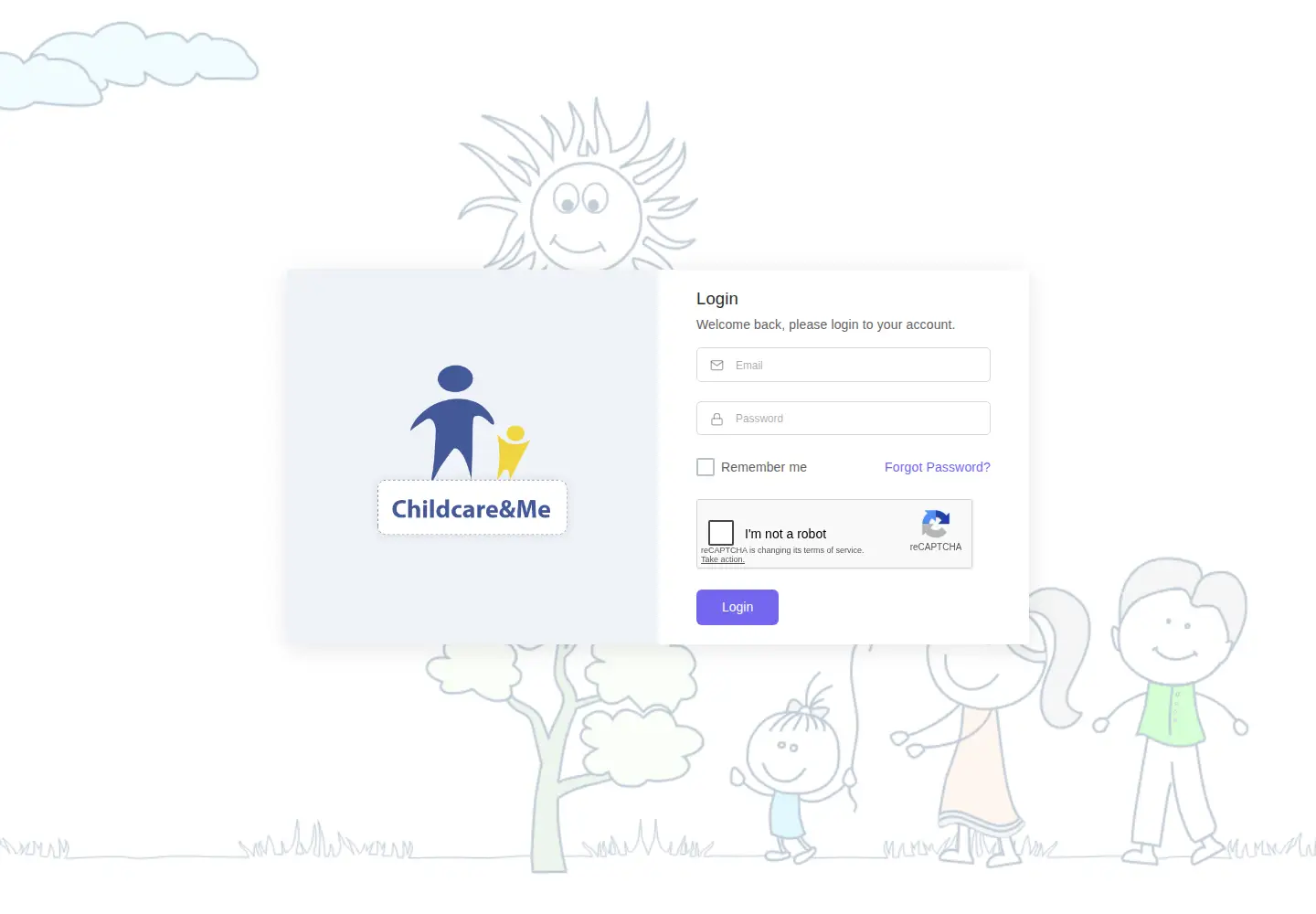 Captured homepage of childcareandme.ie in the current scan