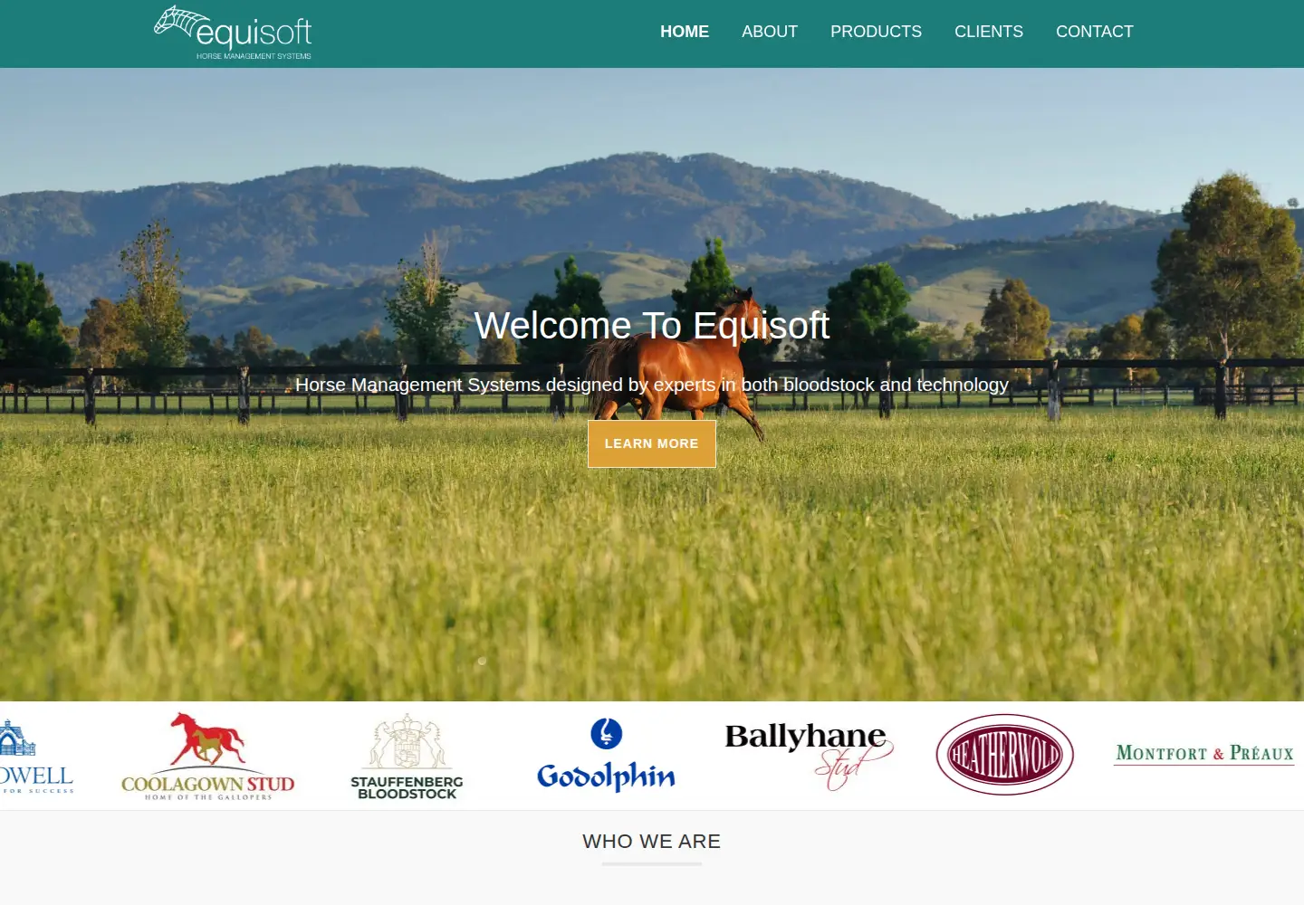 Captured homepage of equisoft.ie in the current scan