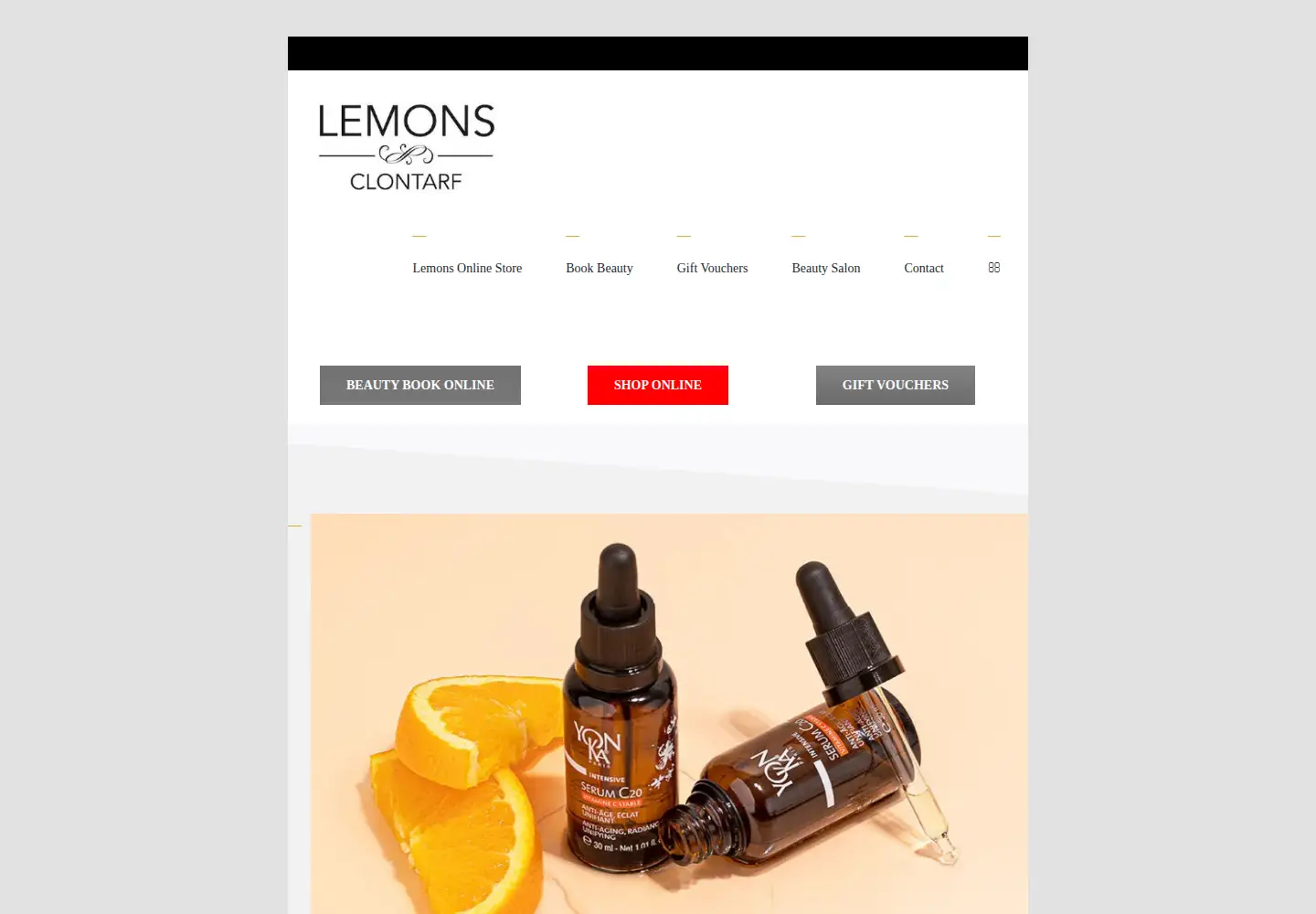 Screenshot of lemons.ie