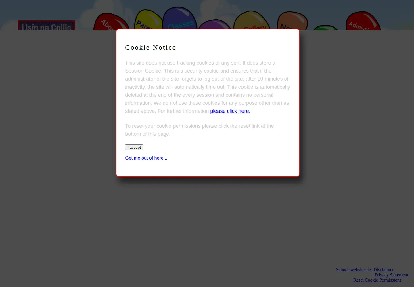 Screenshot of lisheenkylens.ie