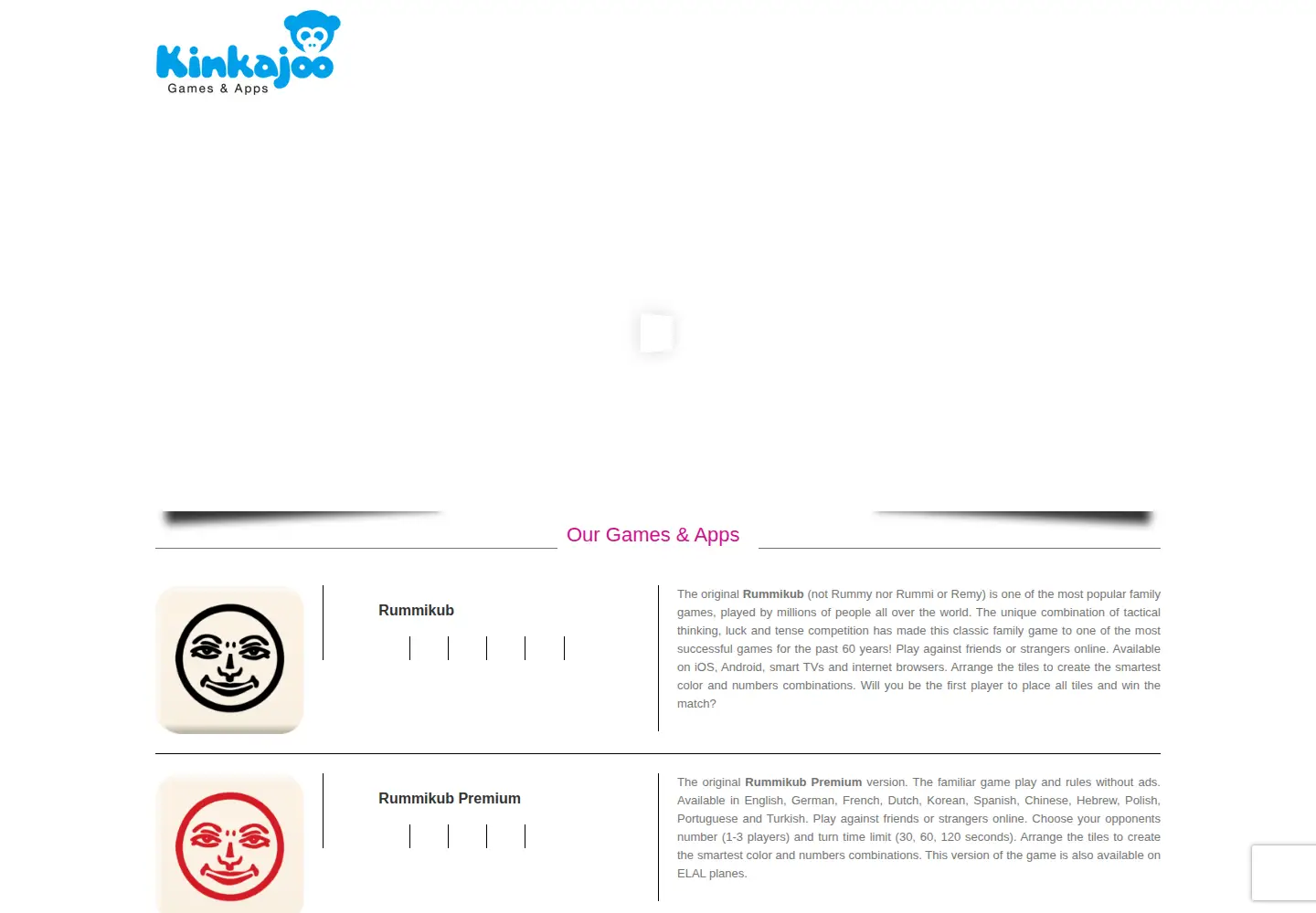 Captured homepage of kinkajoo.co.il in the current scan