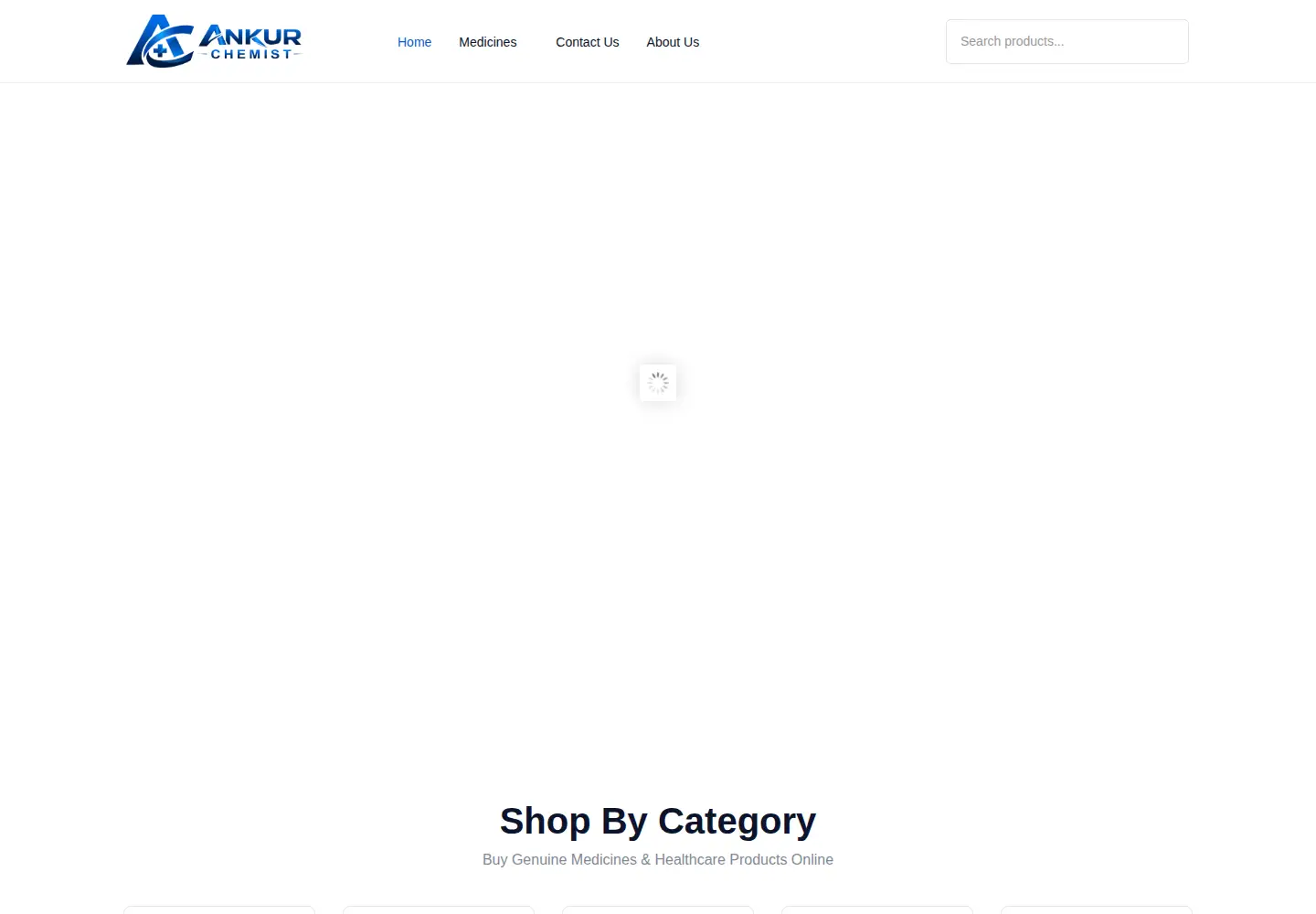 Captured homepage of ankurchemist.in in the current scan