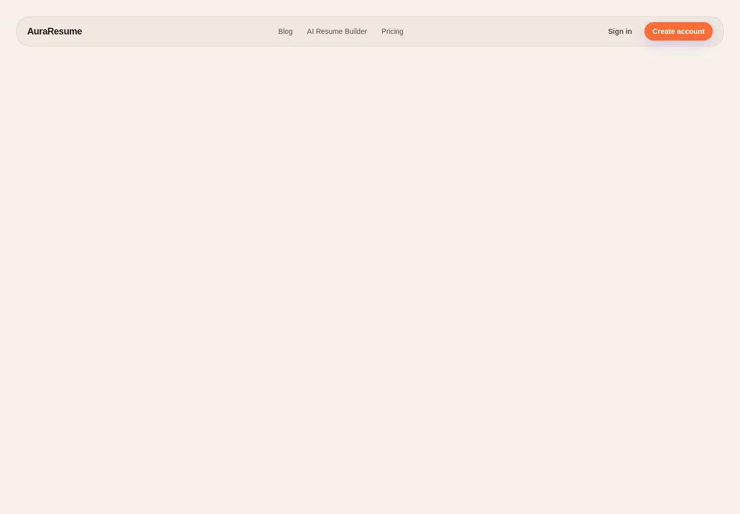 Captured homepage of auraresume.in in the current scan