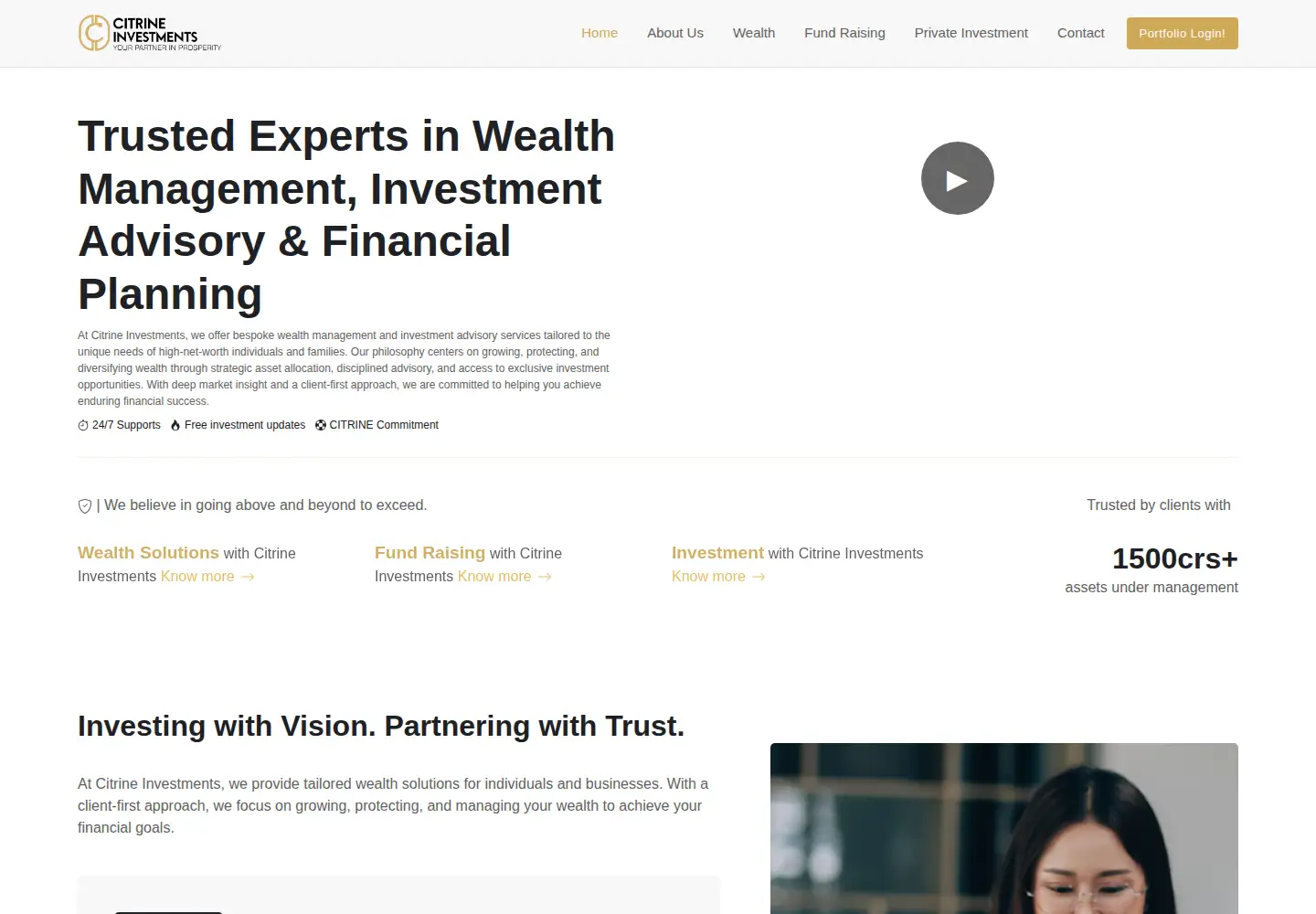 Screenshot of citrineinvestments.in