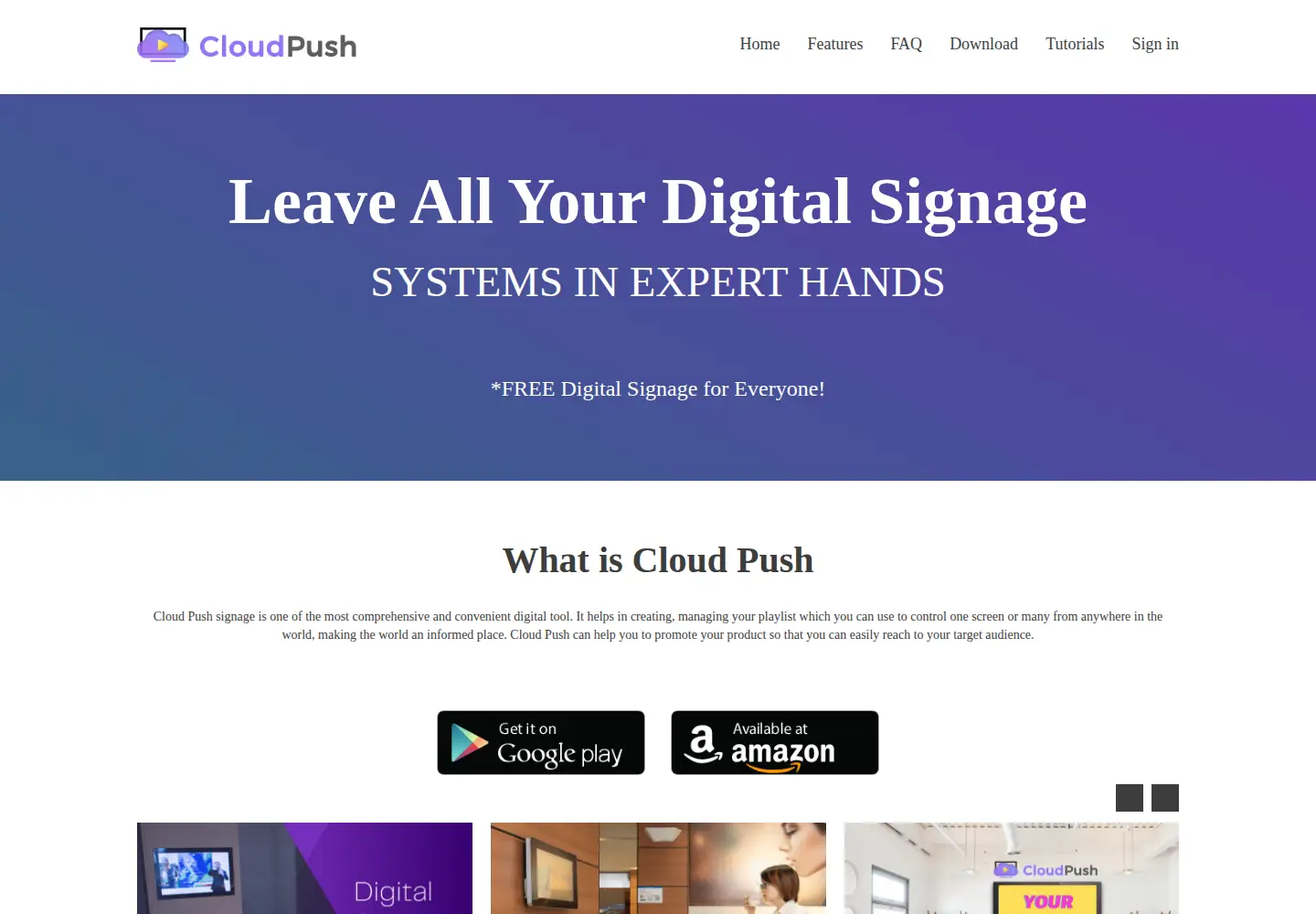 Screenshot of cloudpush.in