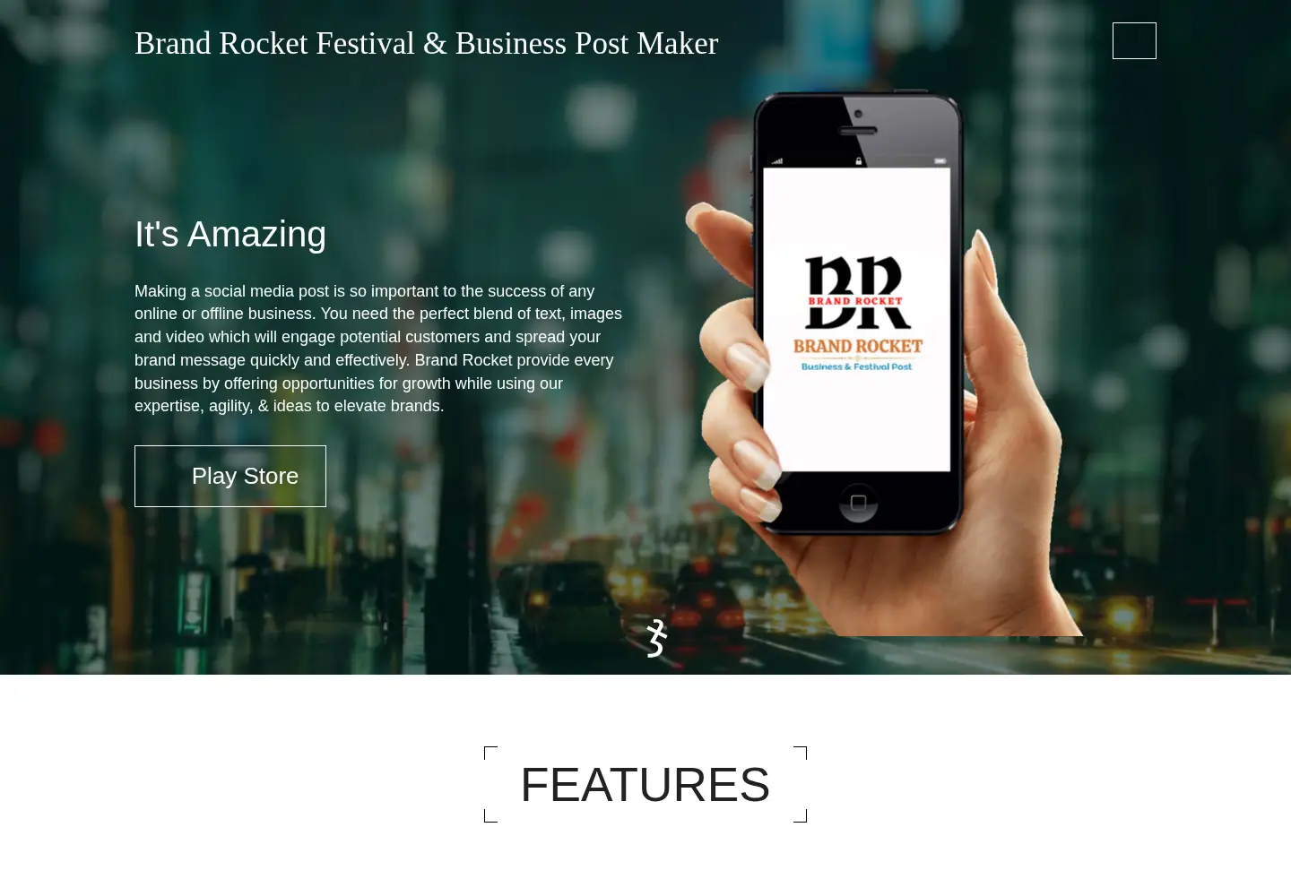 Captured homepage of brandrocket.co.in in the current scan