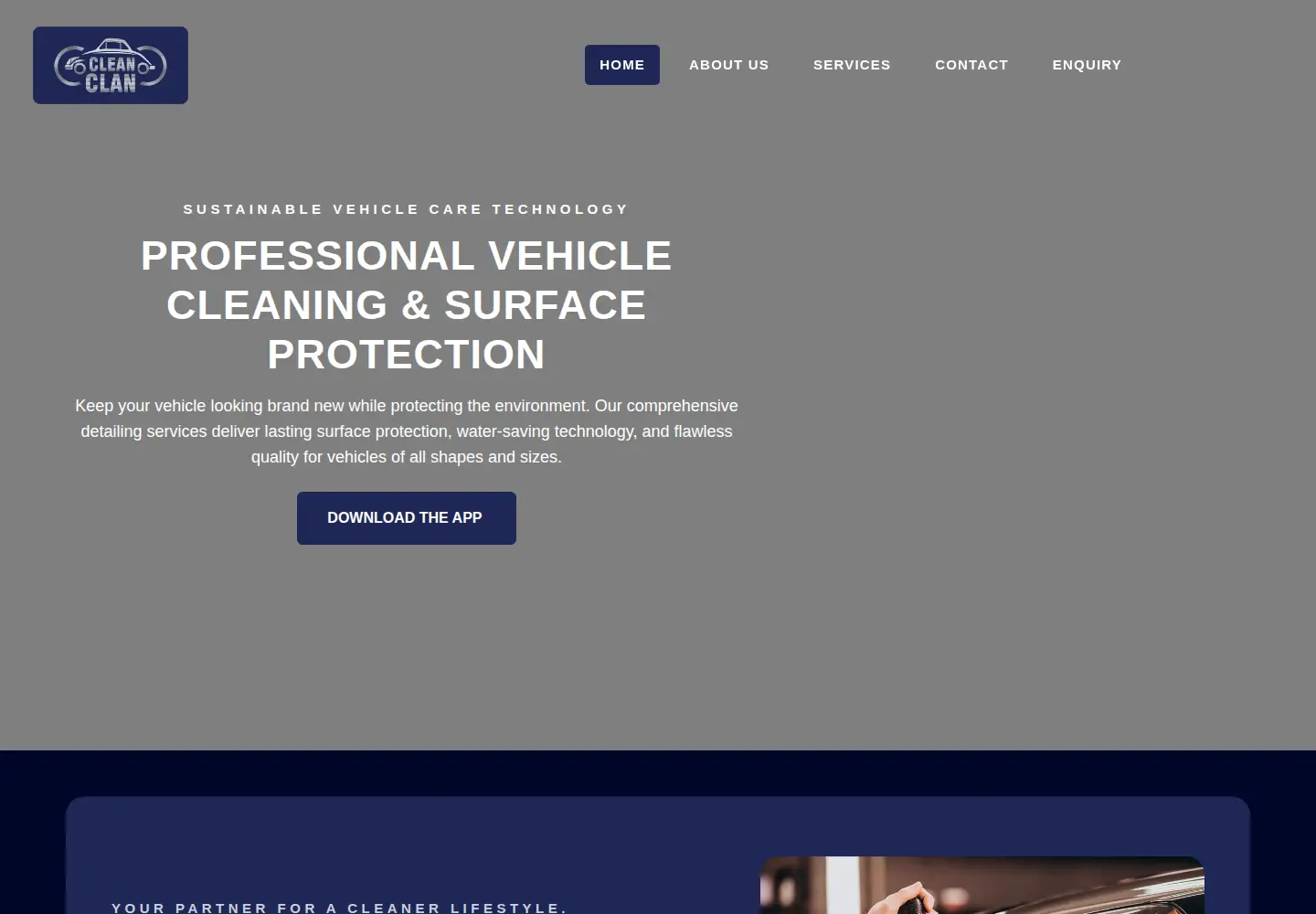 Captured homepage of cleanclan.co.in in the current scan