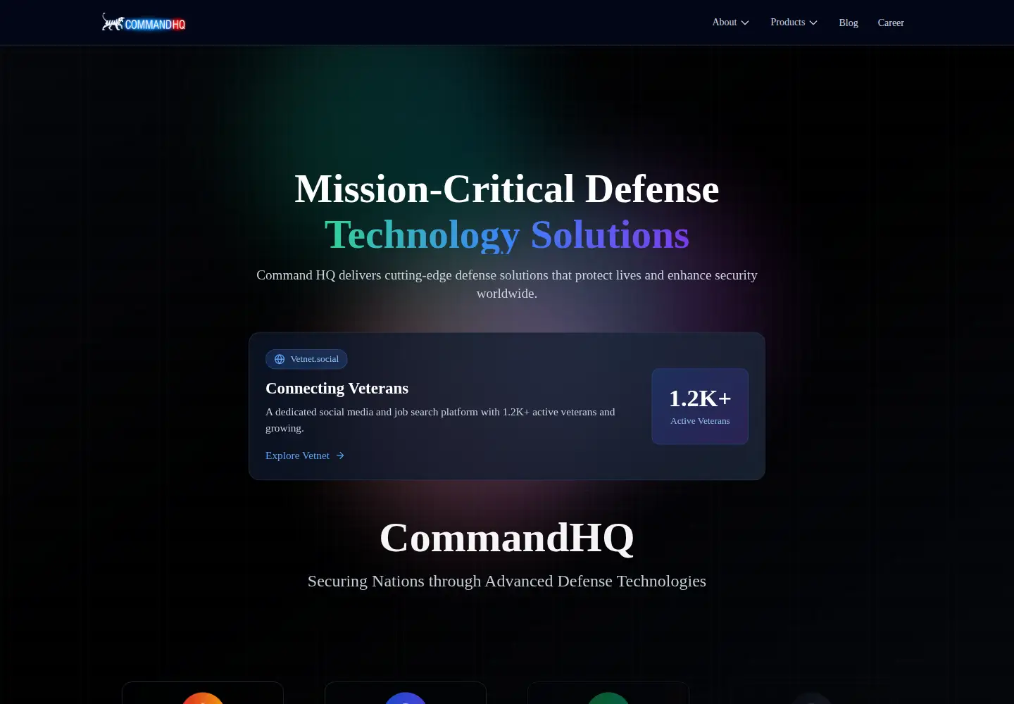 Screenshot of commandhq.in