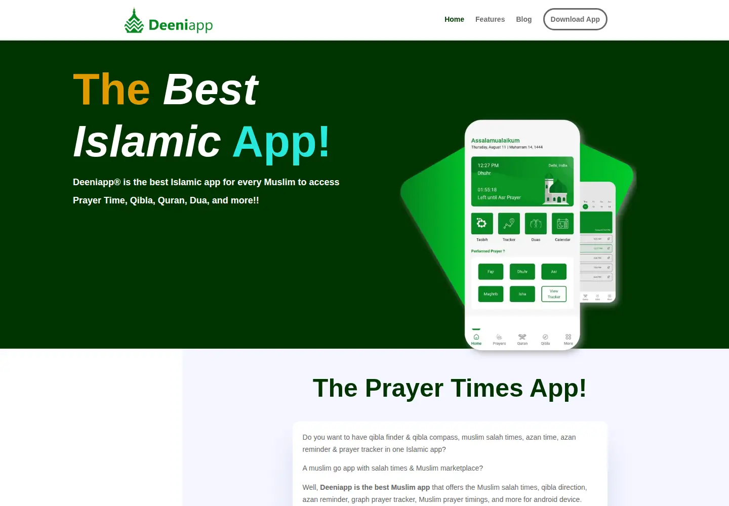 Captured homepage of deeniapp.in in the current scan